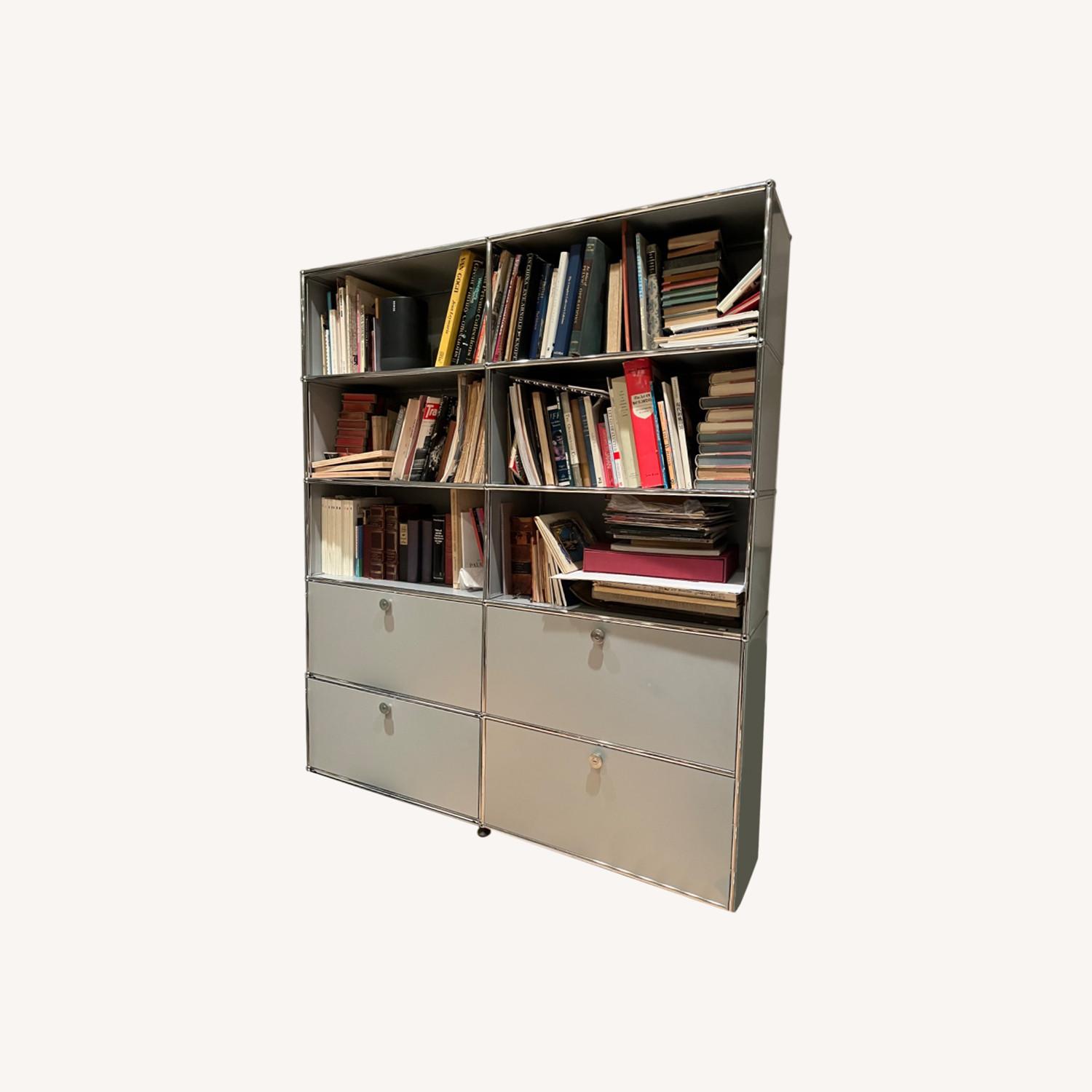 USM Haller Tall Bookshelf in Grey - image-0