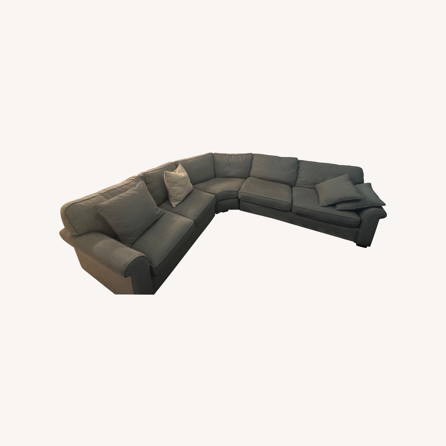 Havertys Sectional Couch - image-0