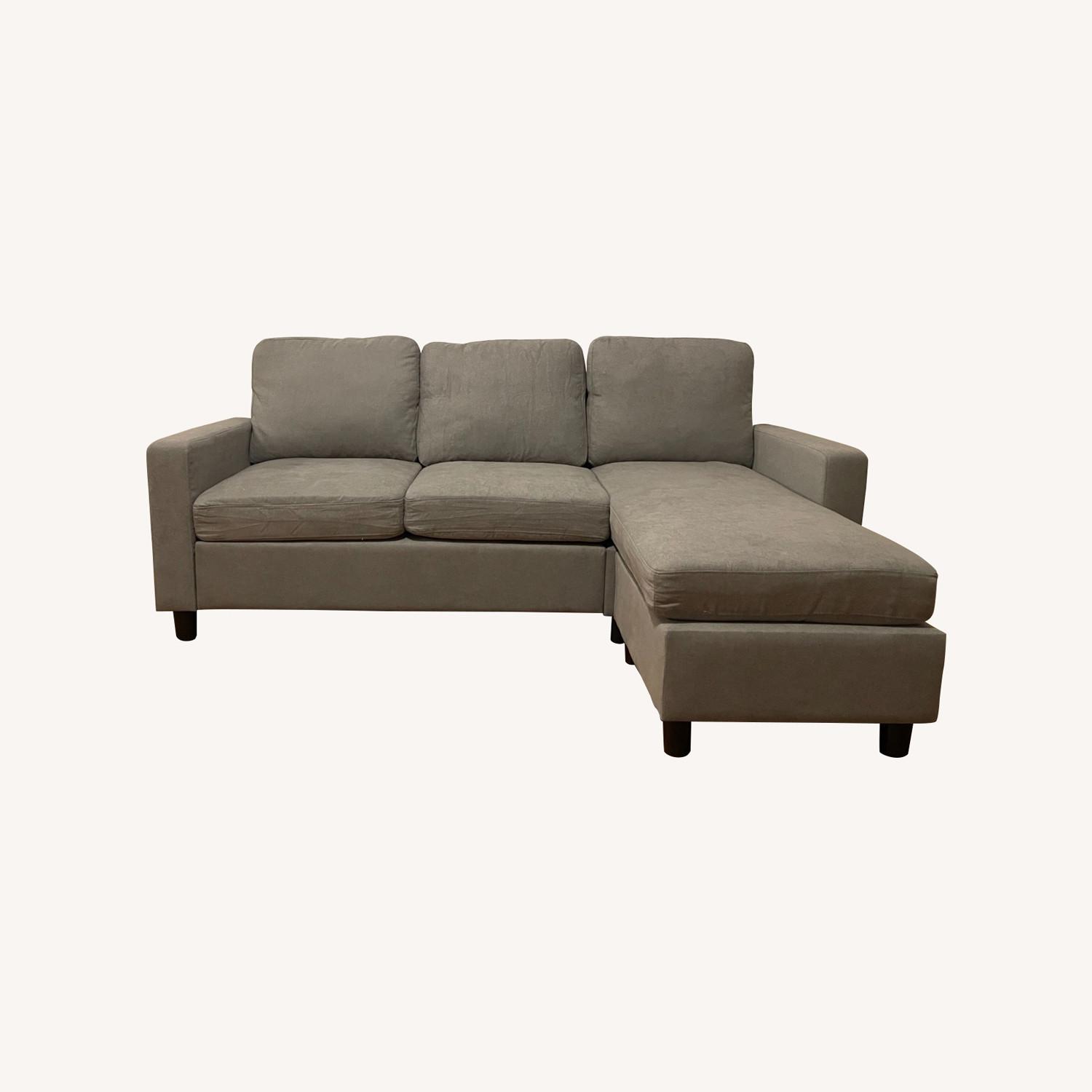 Wayfair Reversible Sofa & Chaise with Ottoman AptDeco