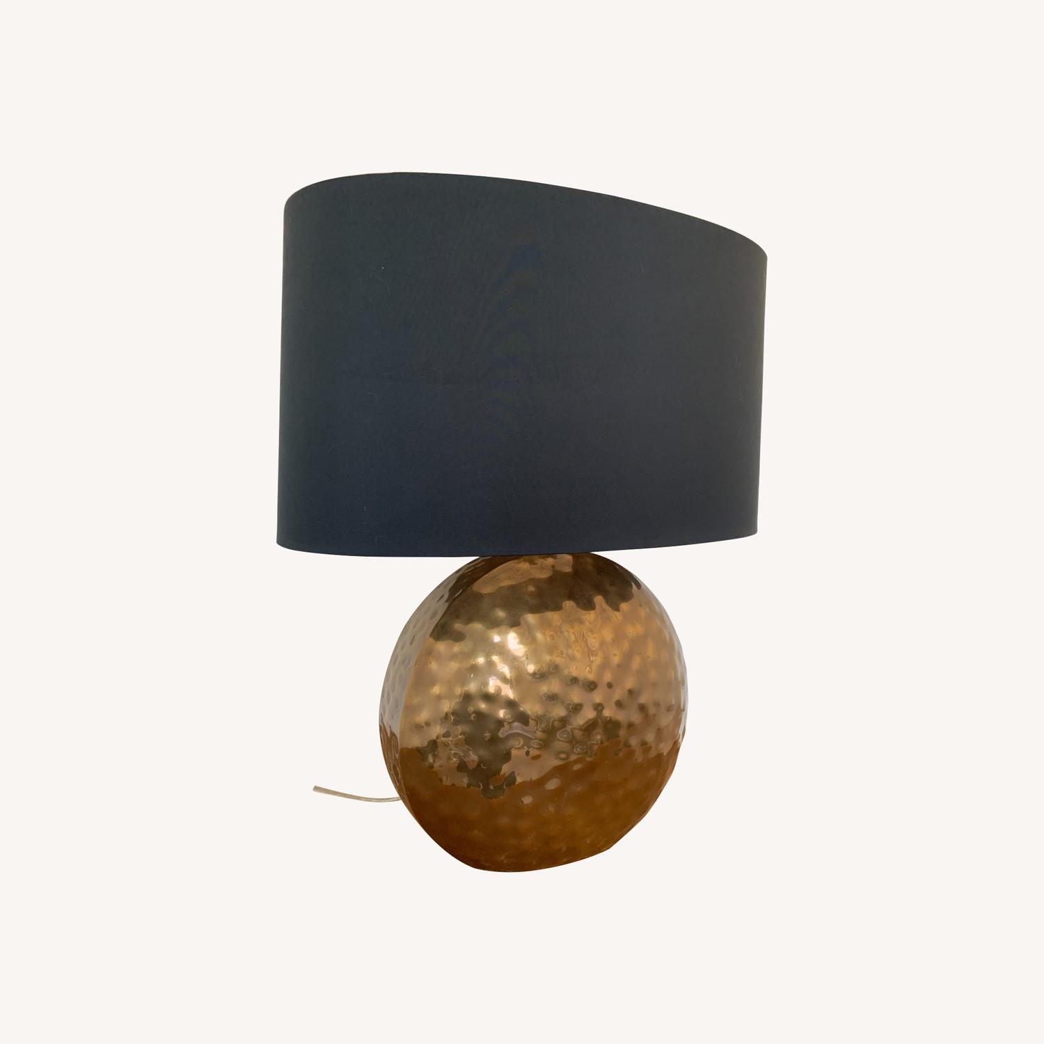 Create & Barrel Hammered Brass Lamp - image-0