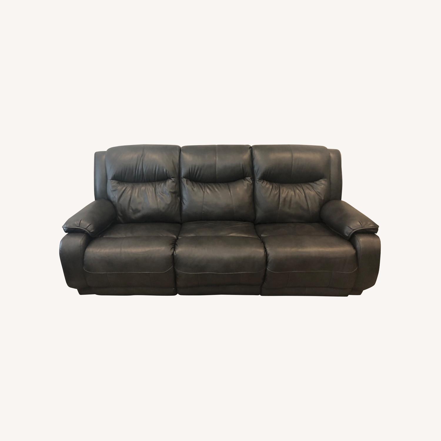 Leather Power Sofa AptDeco