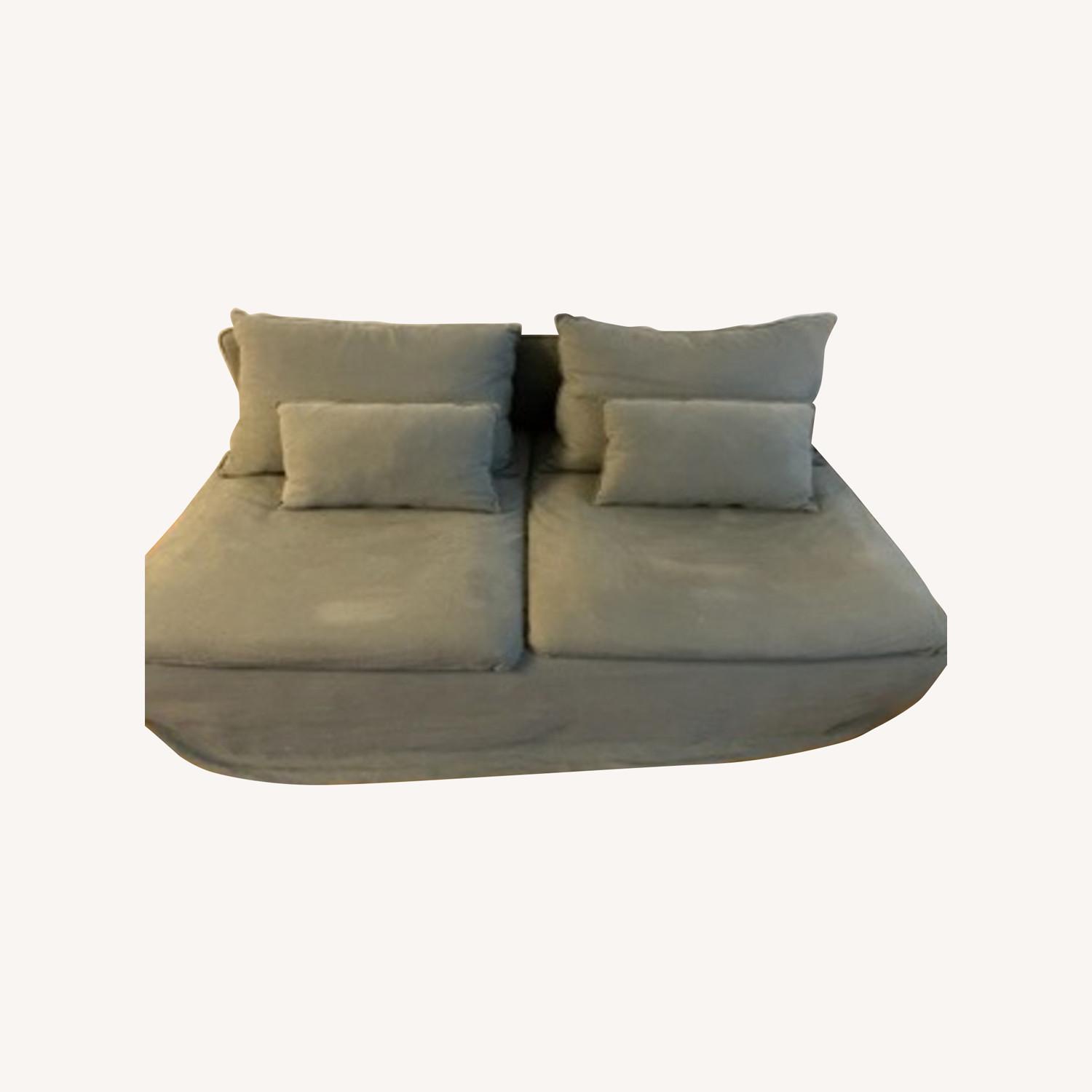 IKEA Custom Linen-Covered Soderham 3-seater Sofa - image-0
