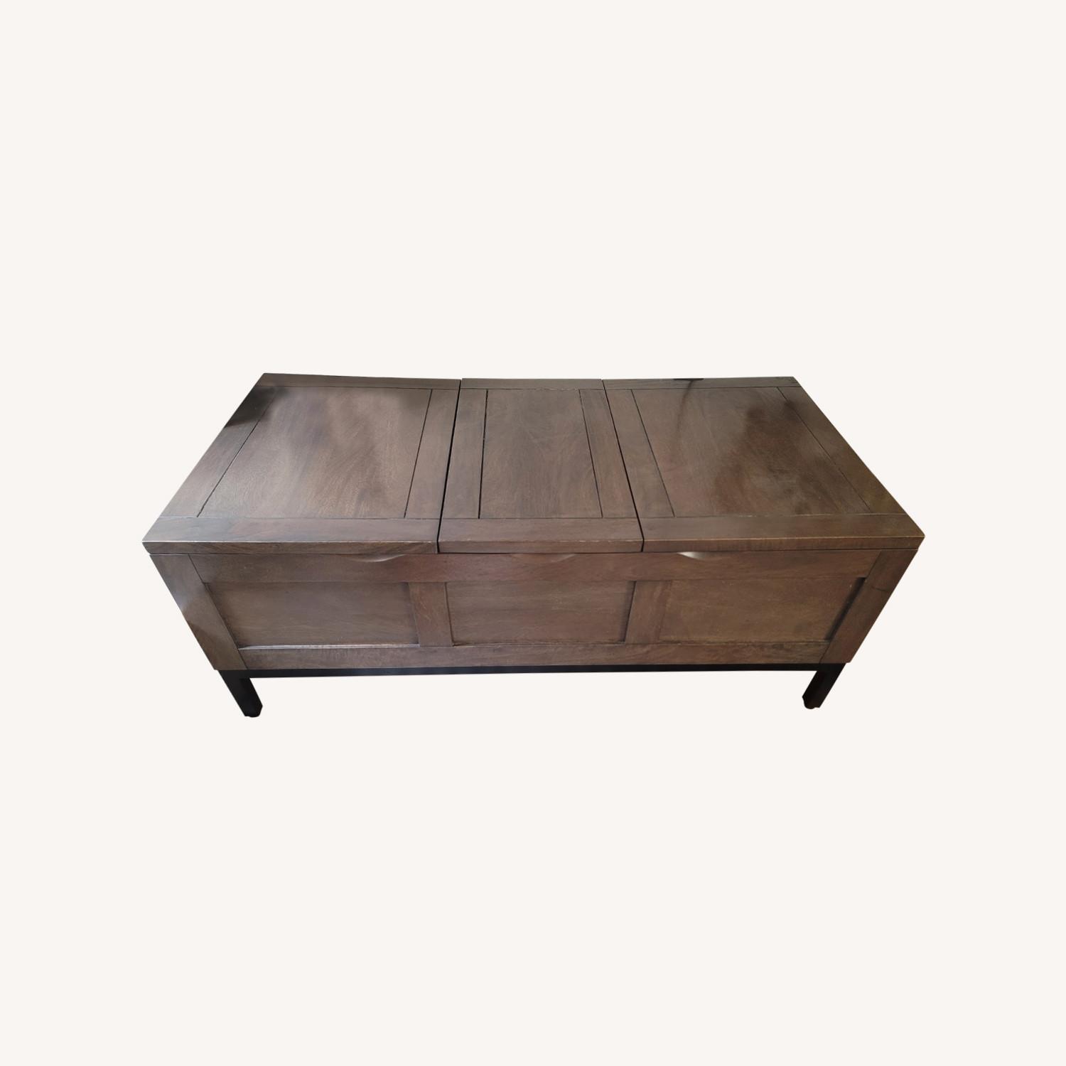 Crate & Barrel Hunter Trunk with Storage - image-0