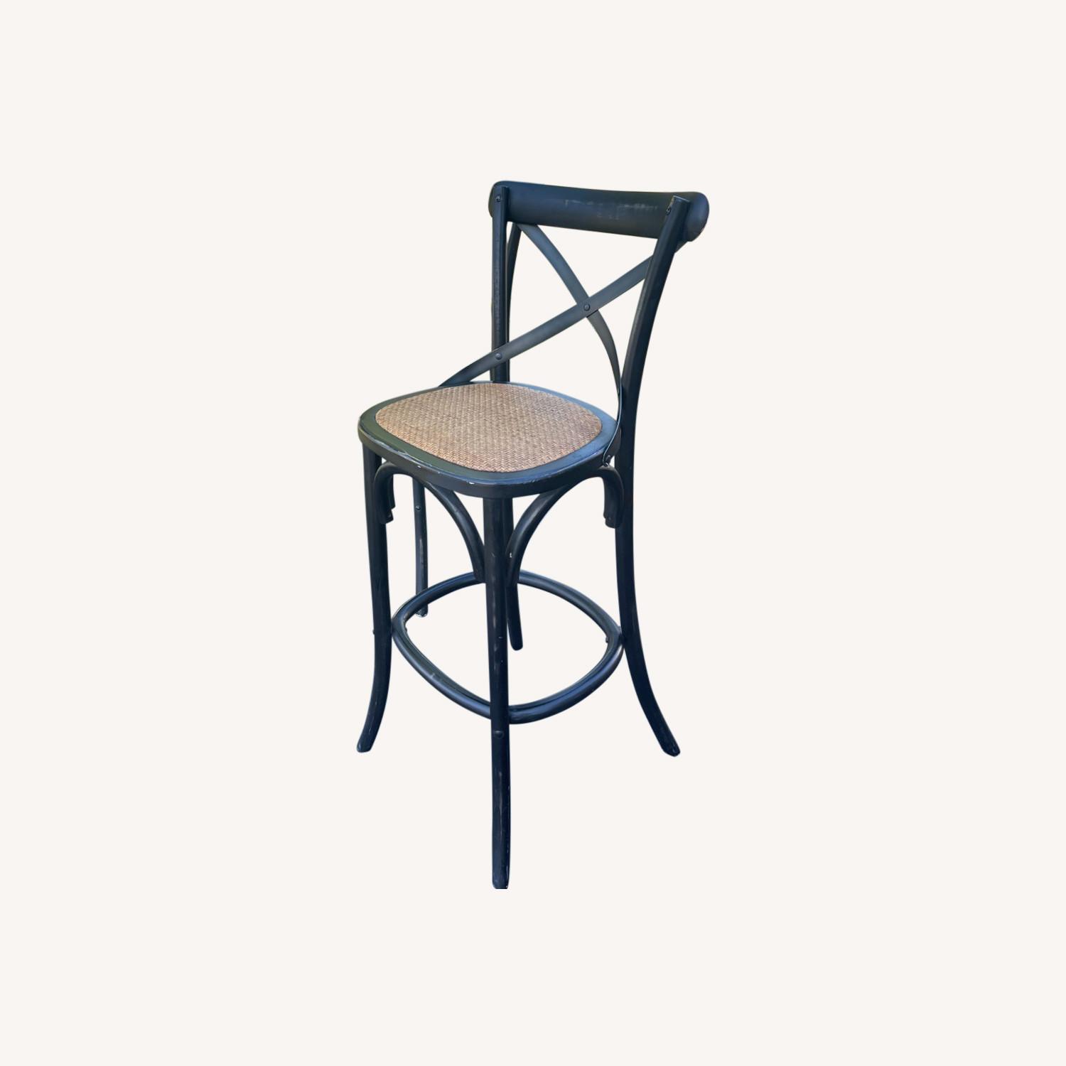 Light Oak Swivel Bar Stools - image-0