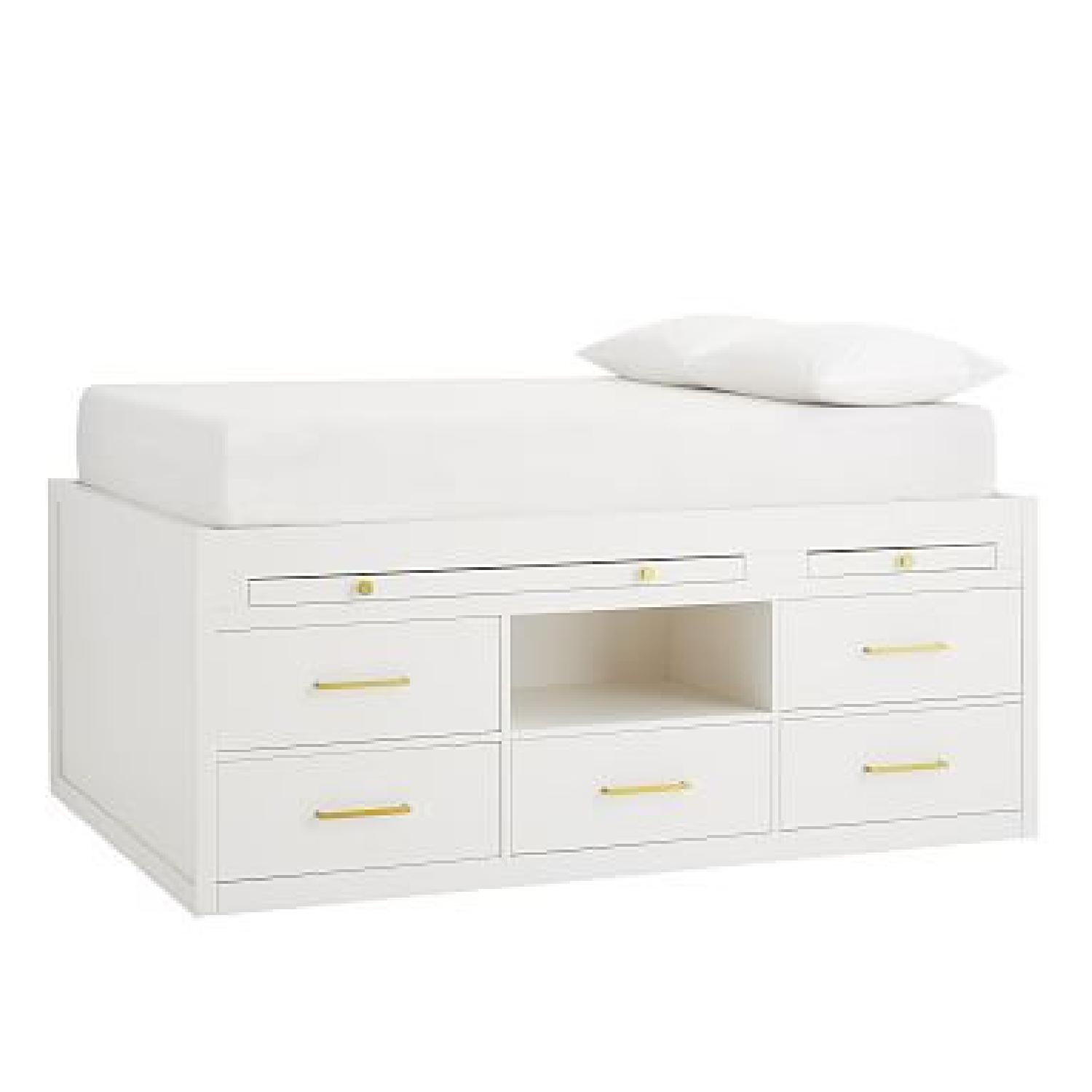 Pottery barn Cleary Captains Bed - White - image-4