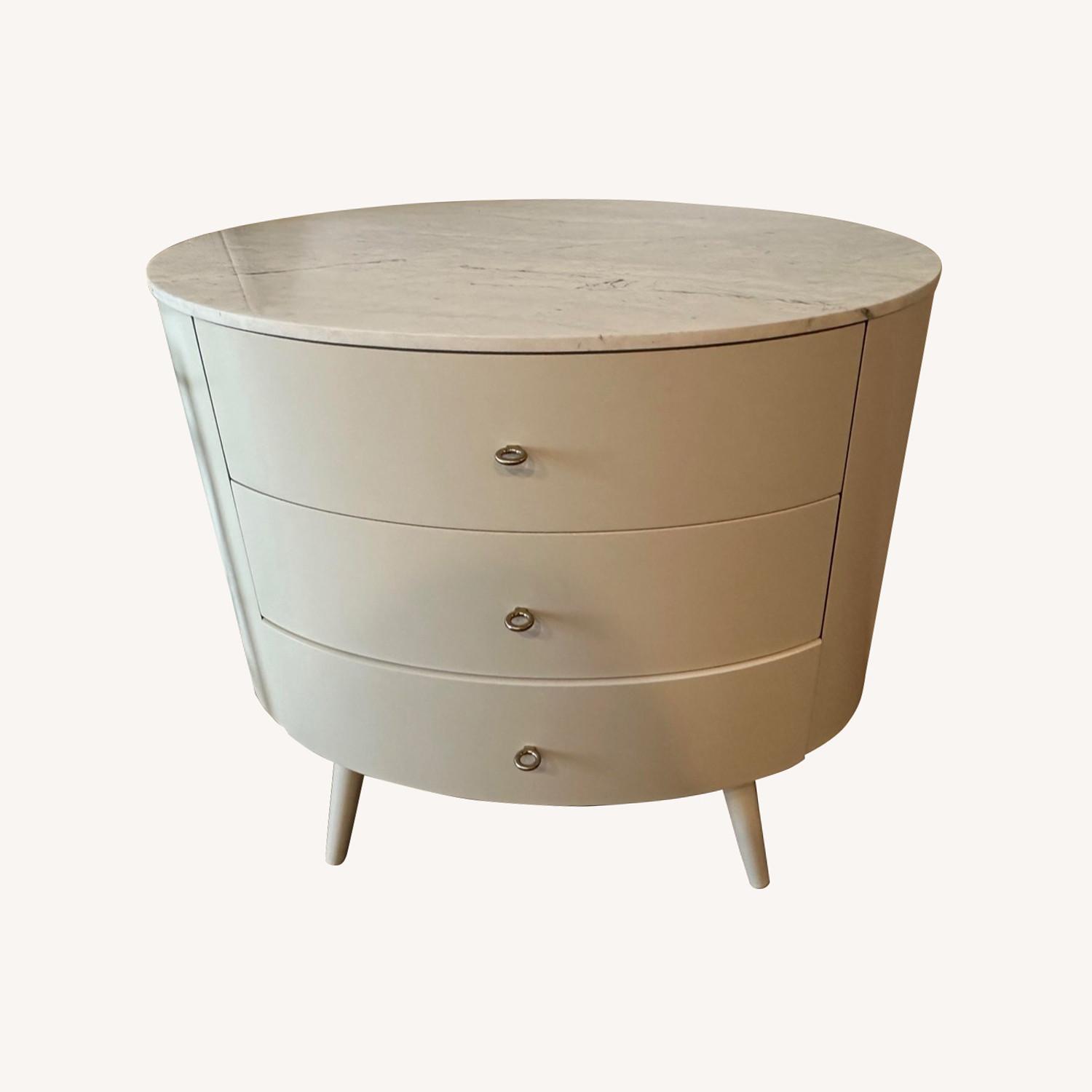 West Elm White penelope 3 Drawers Dresser AptDeco