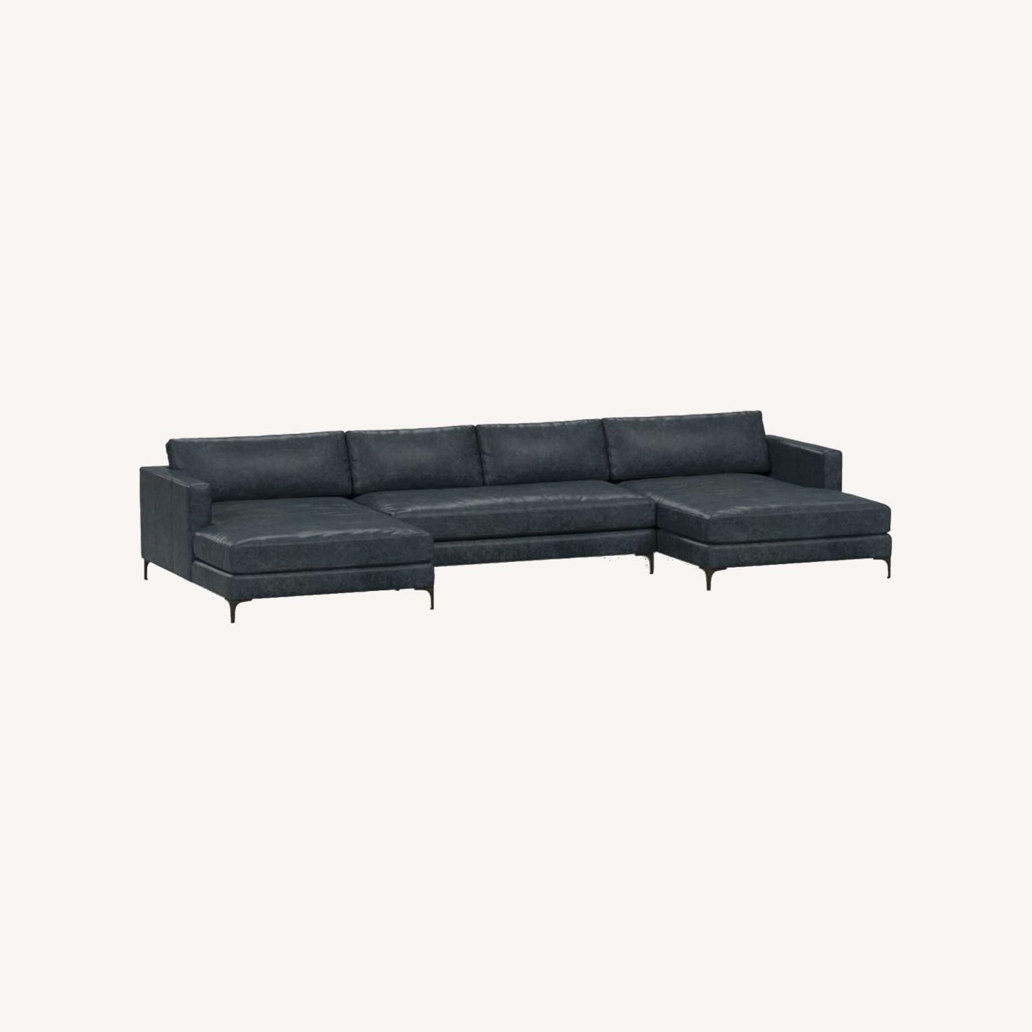 Pottery Barn U Shaped Jake Chaise Sectional AptDeco