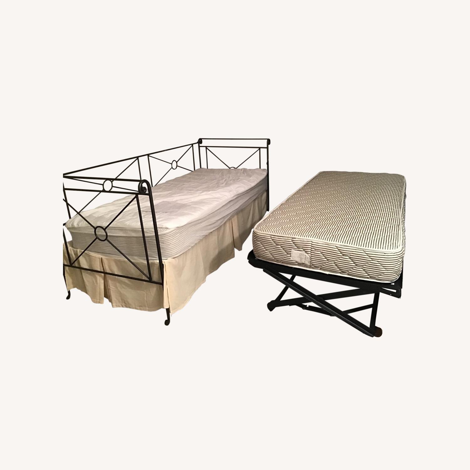 Charles P. Rogers Campaign Daybed with Trundle - image-0