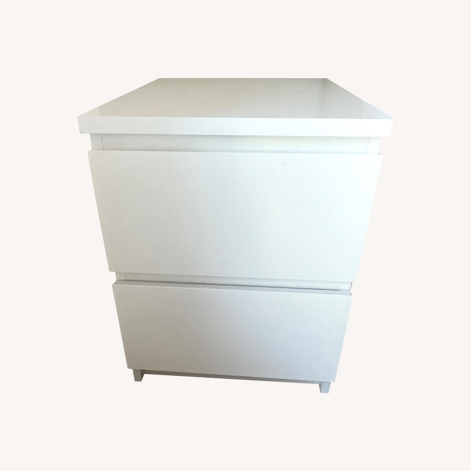 IKEA MALM 2-drawer Chest, White - image-4