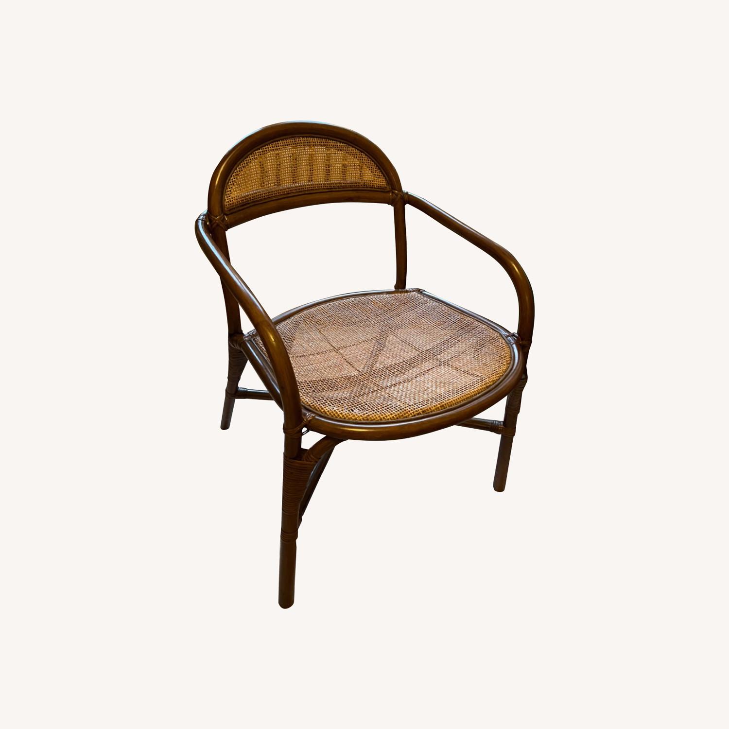 CB2 Valzer Rattan Dining Chair Set AptDeco