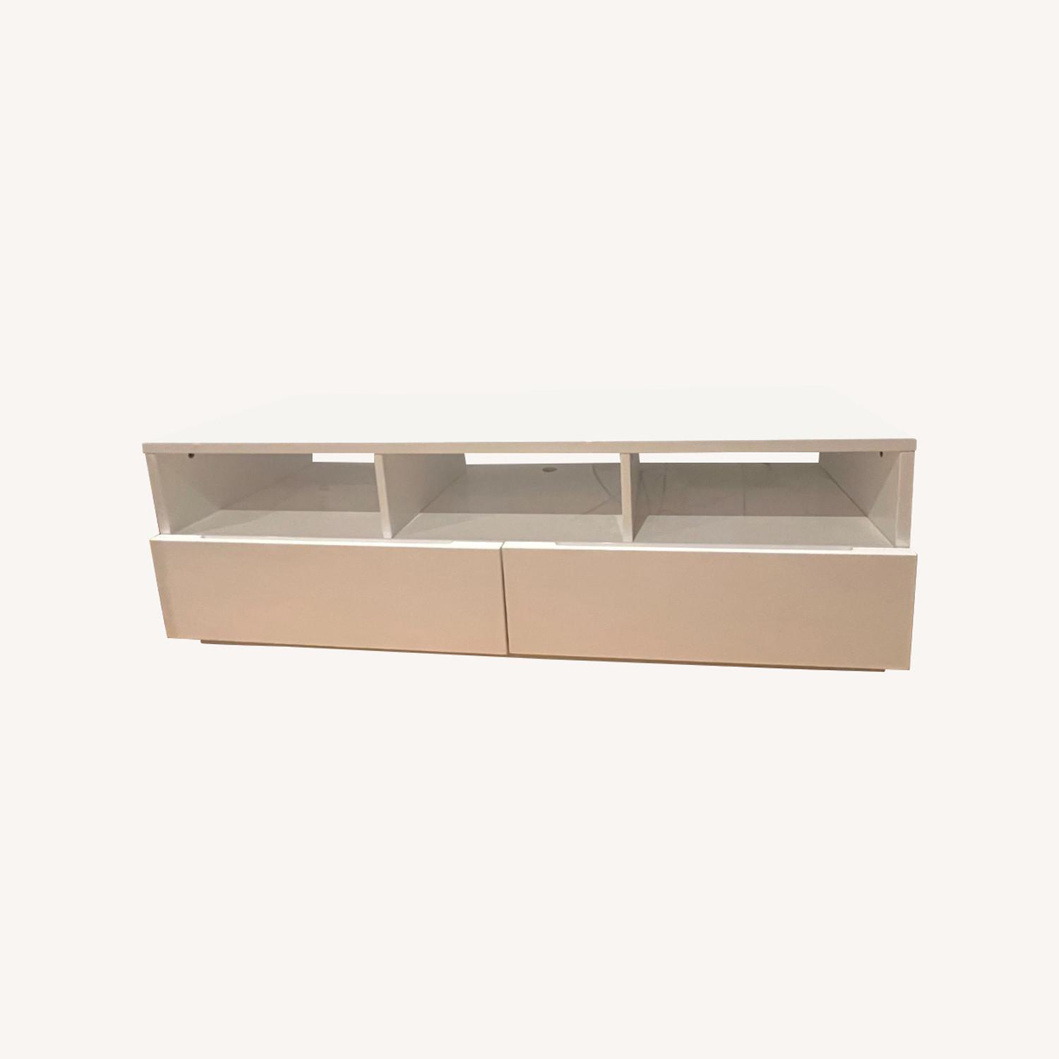CB2 "Chill White" Media Console AptDeco