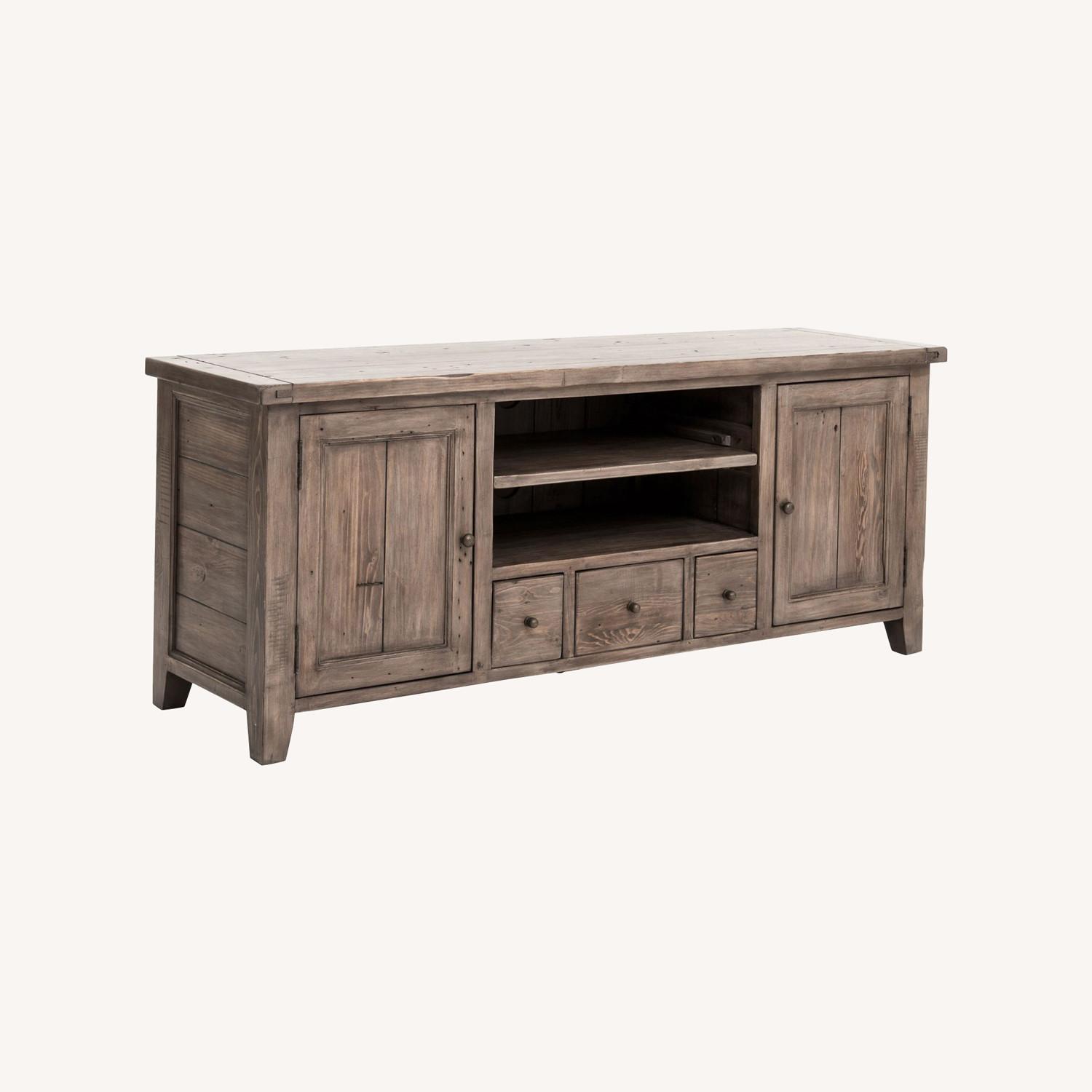 Pottery Barn Beckett 63 Reclaimed Wood Media Console AptDeco