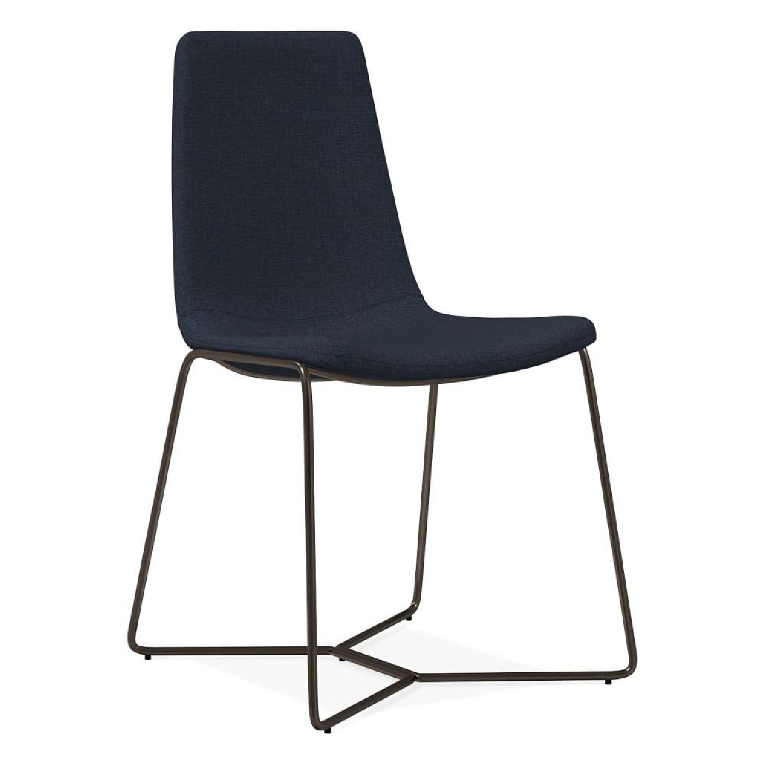 West Elm Slope Upholstered Dining Chairs - image-3