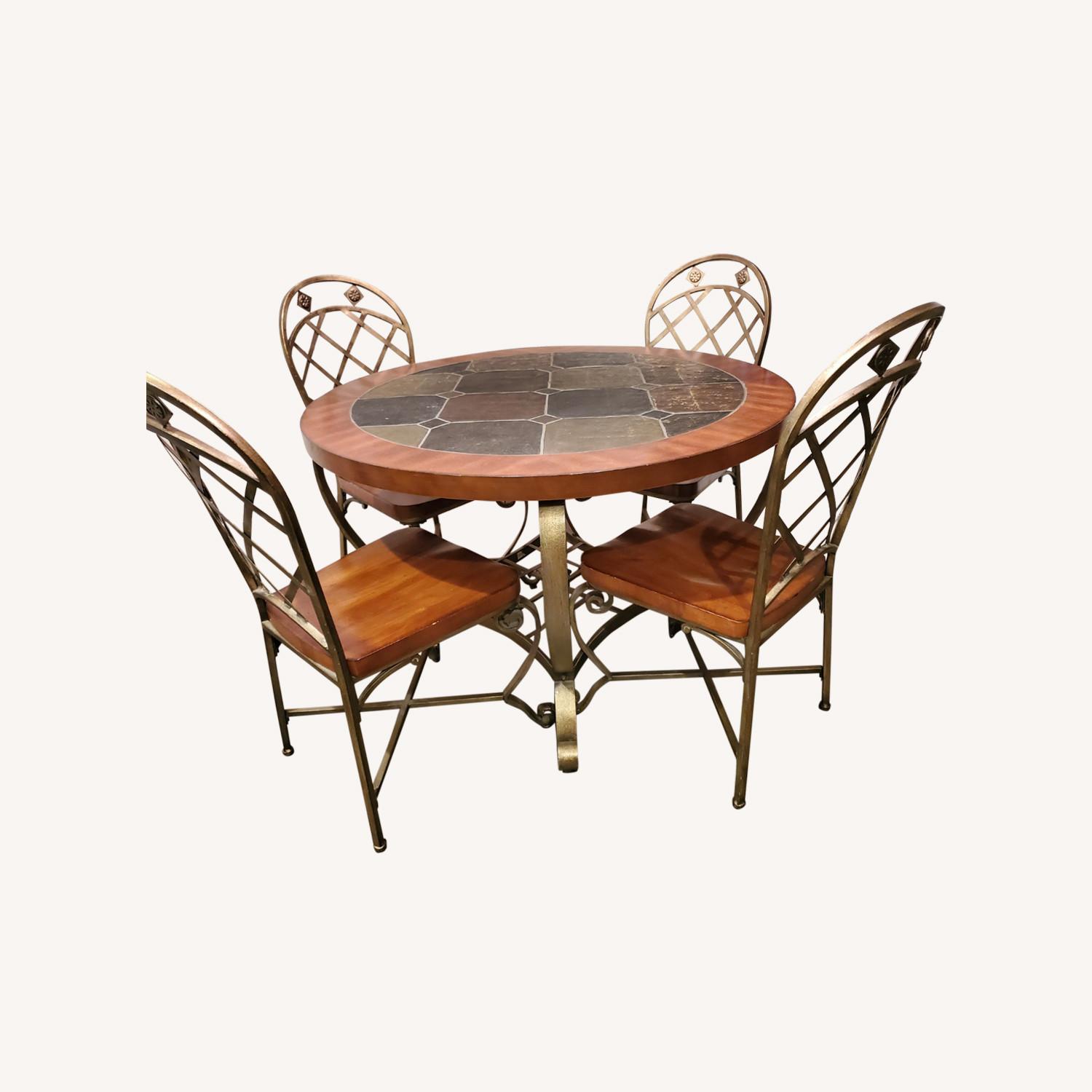 Bassett Dining Room Table with Chairs AptDeco