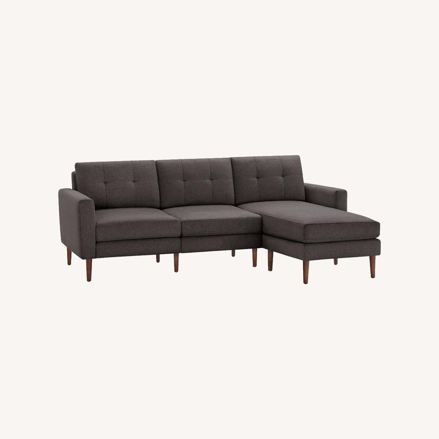 Burrow The Nomad Sectional Sofa in Charcoal - image-0