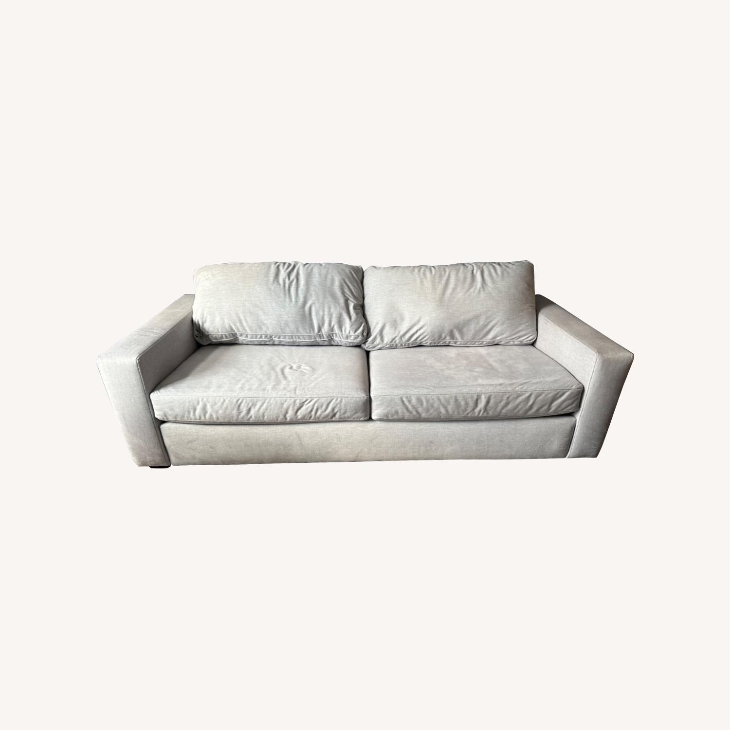 Living Spaces Light Gray 3+ Seater Sofa AptDeco