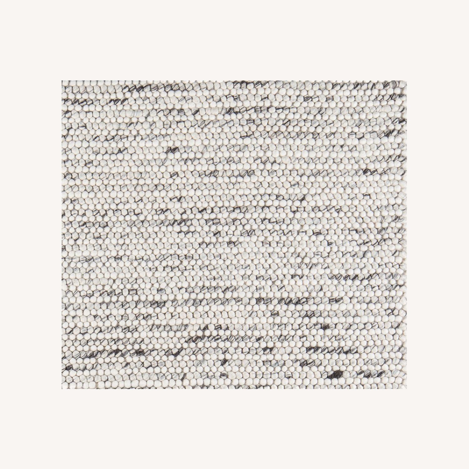 Pottery Barn Signe Handwoven Wool Rug, 6 x 9',Gray AptDeco