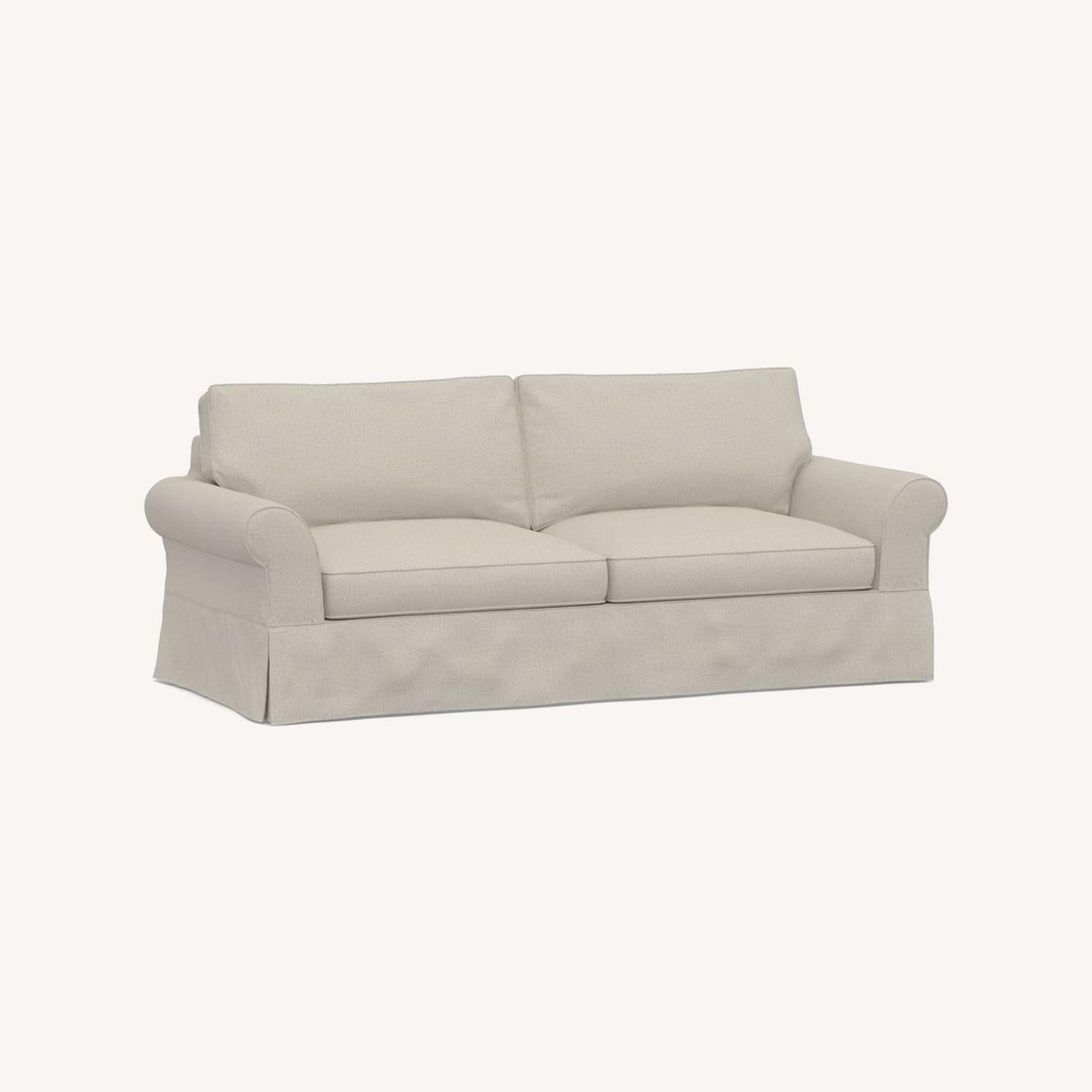 Pottery Barn PB Comfort Roll Arm 92" Width Slipcover AptDeco