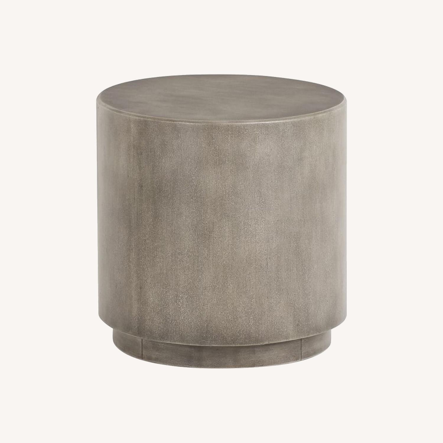 Pottery Barn Byron 18" Round End Table AptDeco