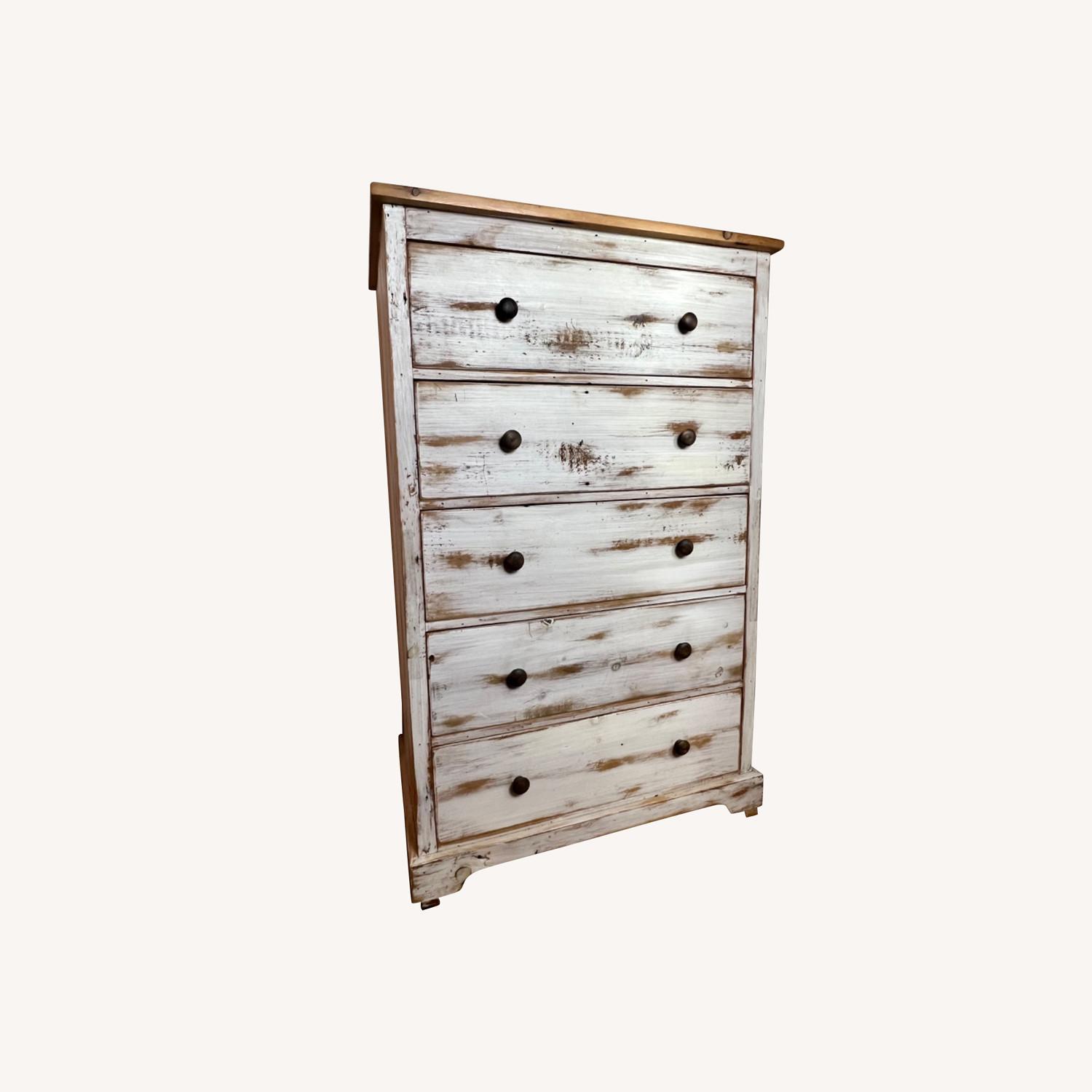 Vintage Reclaimed Barnwood Dresser - image-0