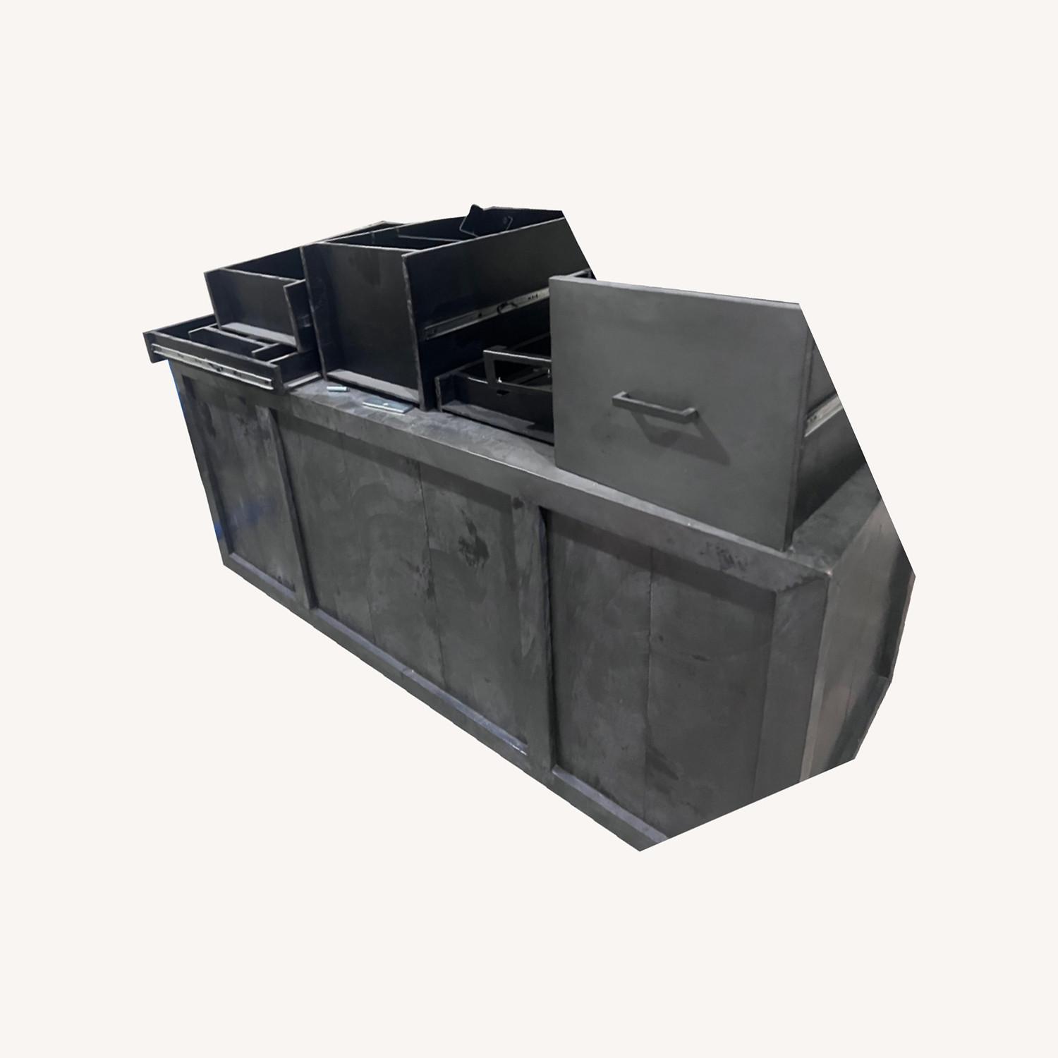 Restoration Hardware Metal-wrapped Desk - image-0