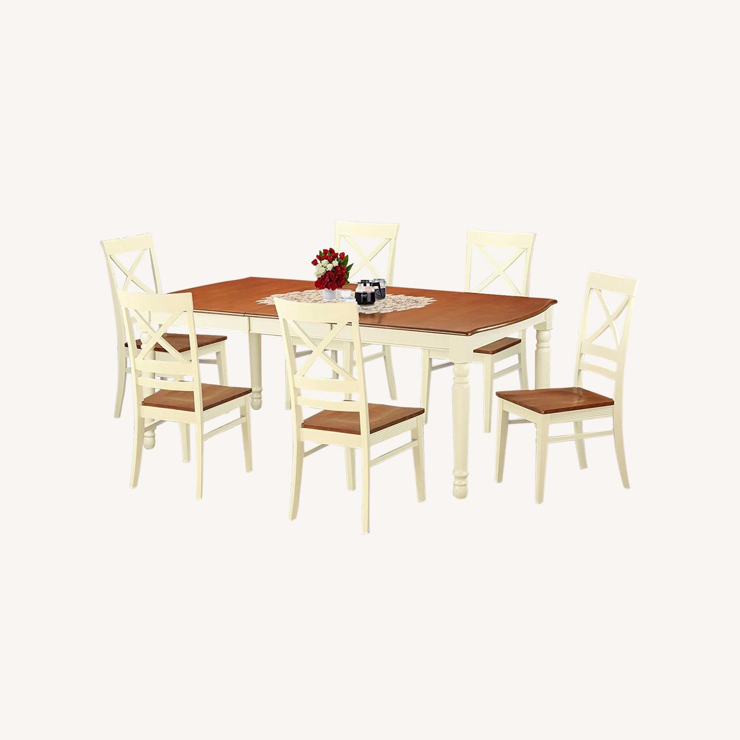 Lillian August Butterfly Leaf Solid Wood Dining Set - AptDeco