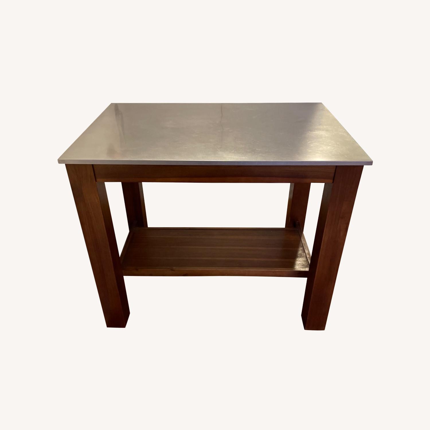 West Elm Rustic Kitchen Island AptDeco