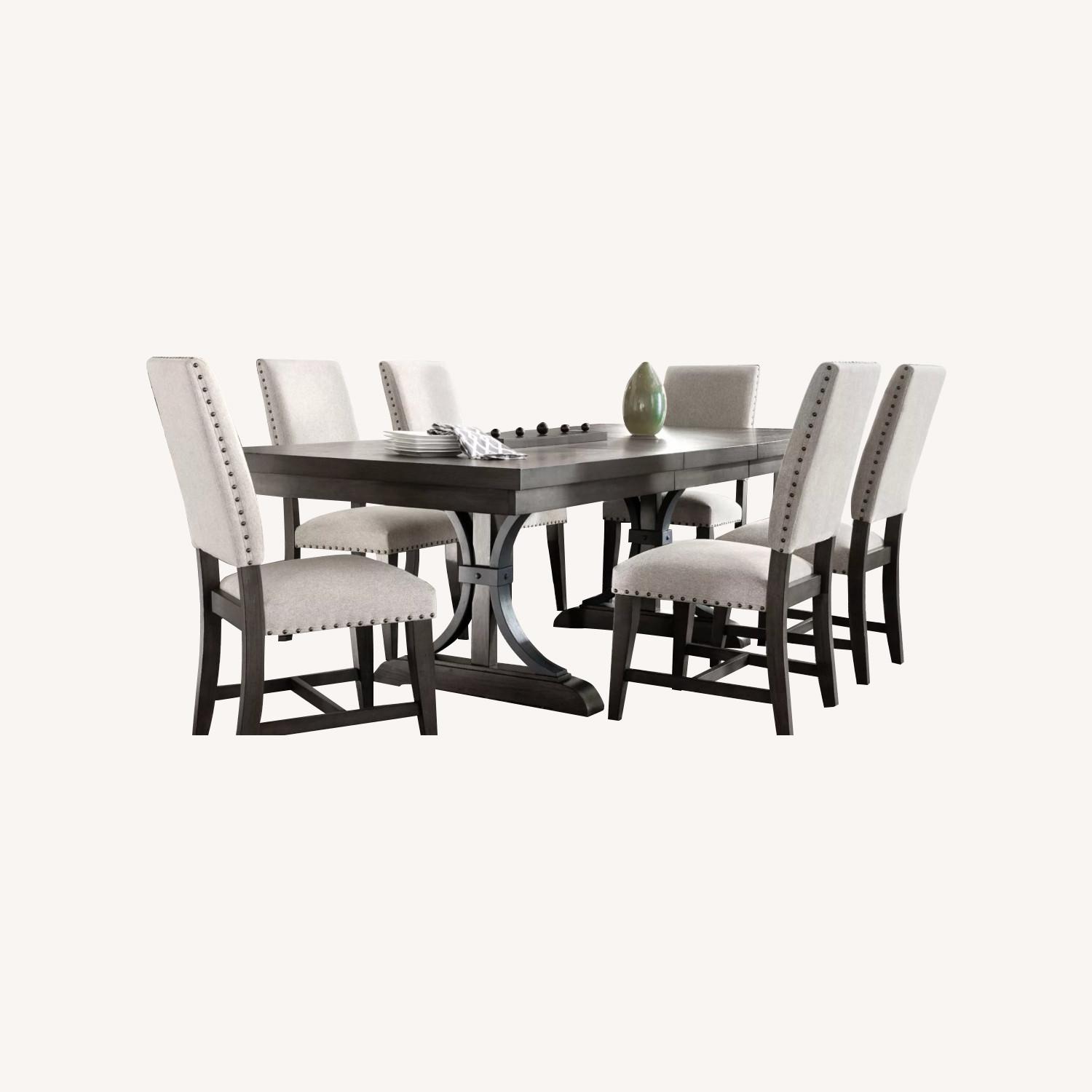 Raymour & Flanigan 7 Piece Dining Room Set - image-6
