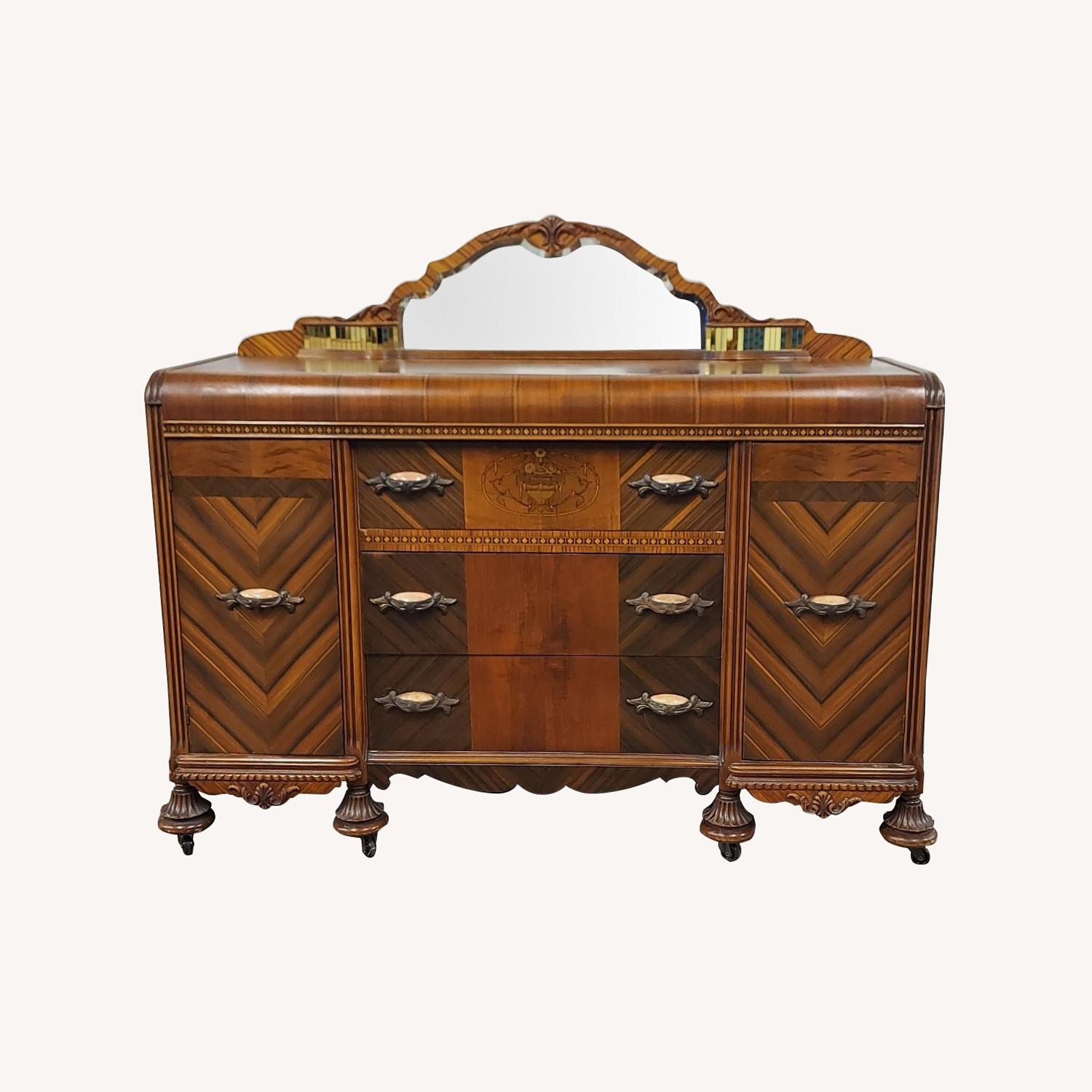 Art Deco Waterfall Sideboard AptDeco