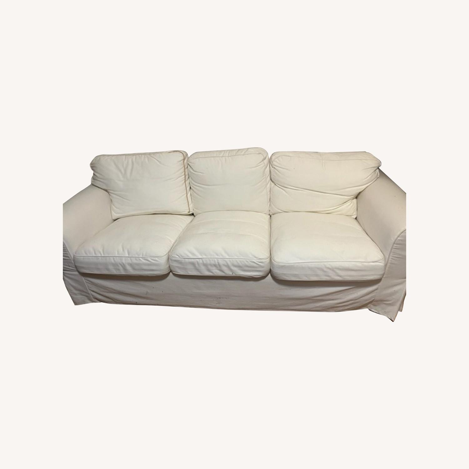 Plush White Sofa AptDeco