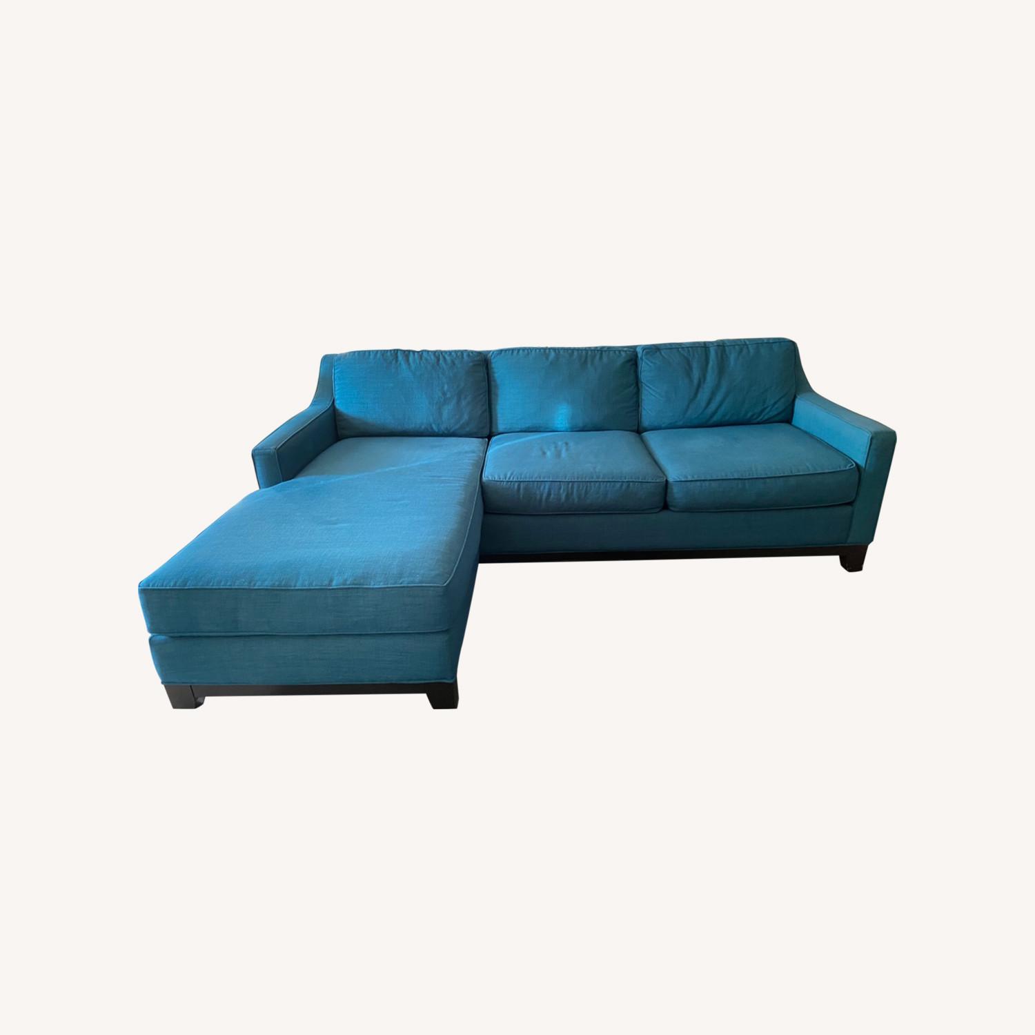 Macy's Sectional Reversible Chaise Sofa AptDeco
