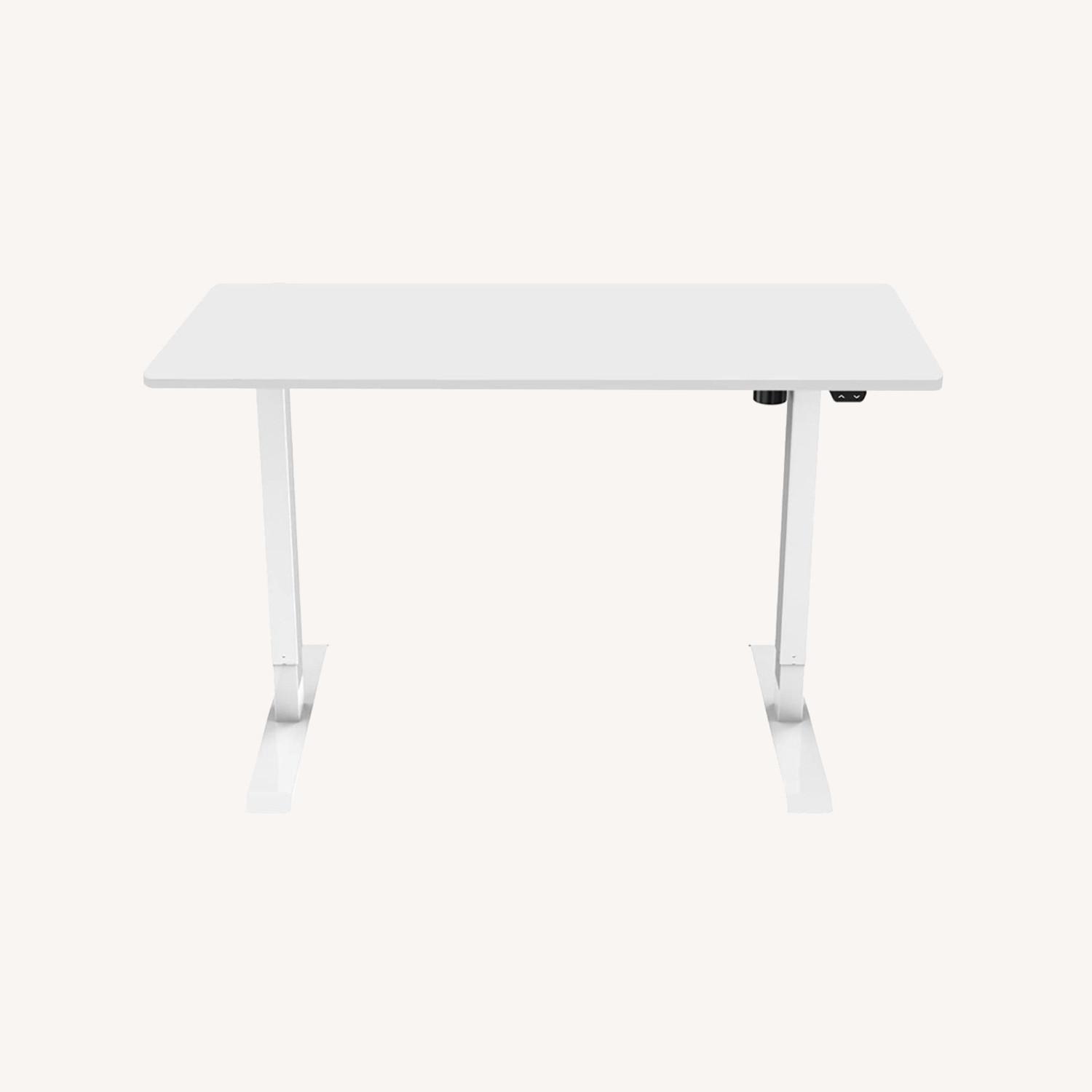 Electric White Standing Desk - image-0
