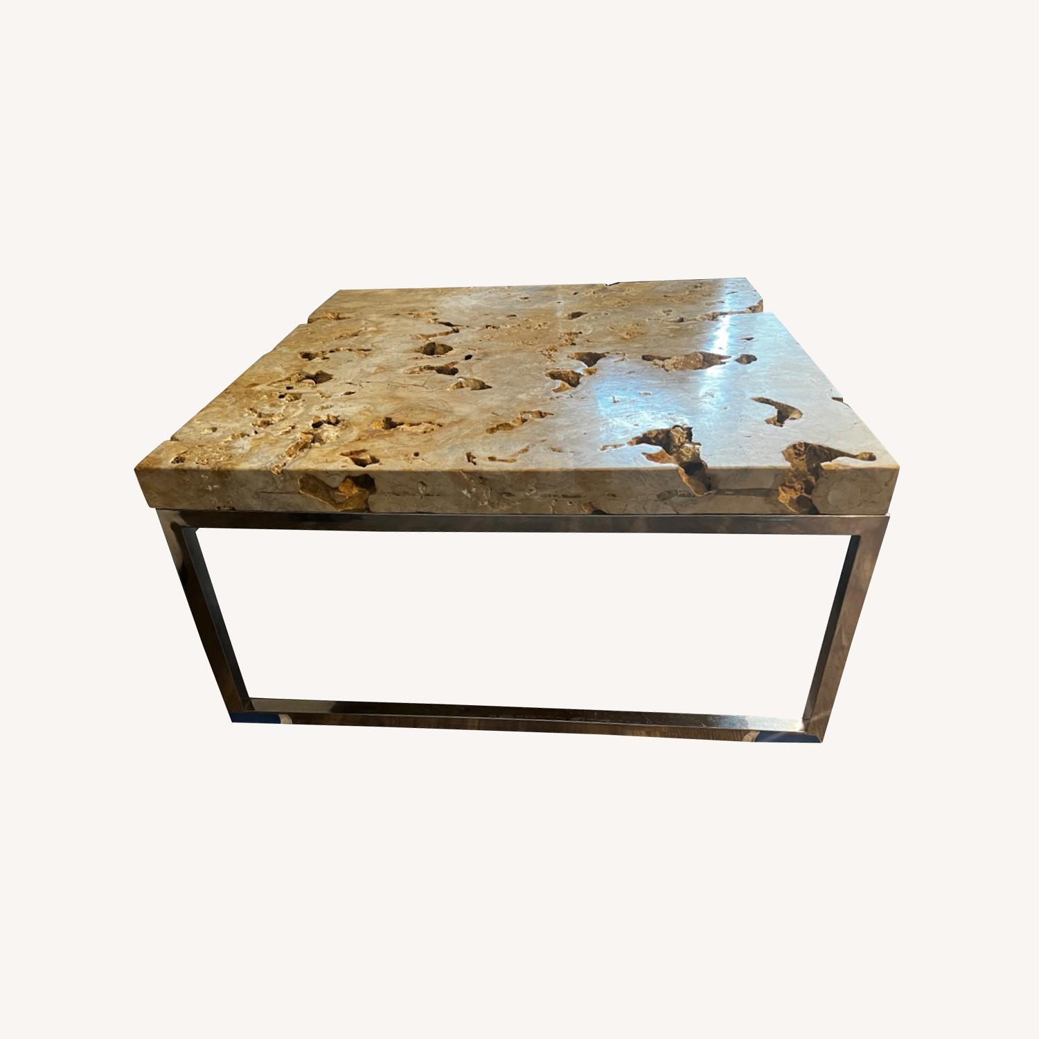 HD Buttercup Stone Coffee Table - AptDeco