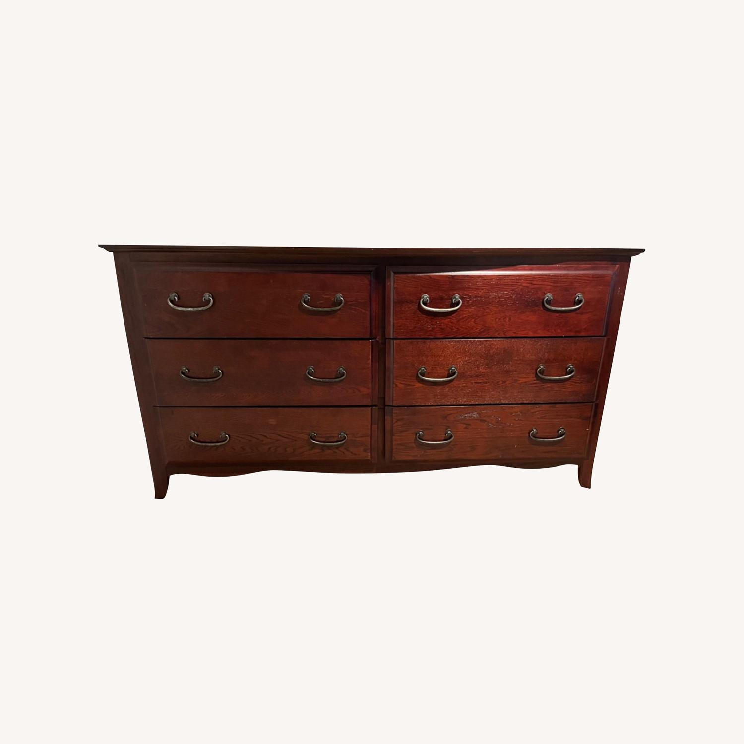 Solid Wood 6 Drawer Dresser - image-0