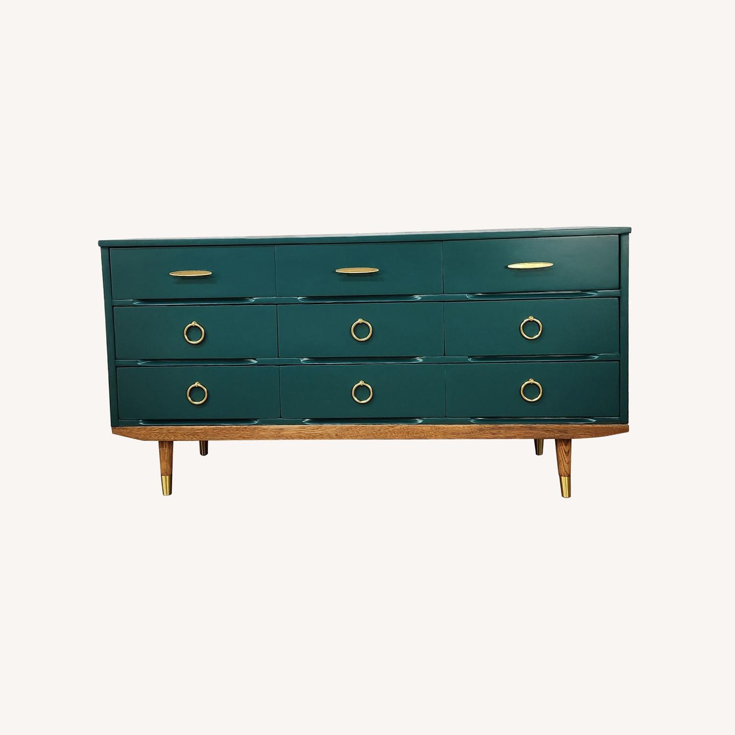 Midcentury Modern Emerald Green Dresser - image-4