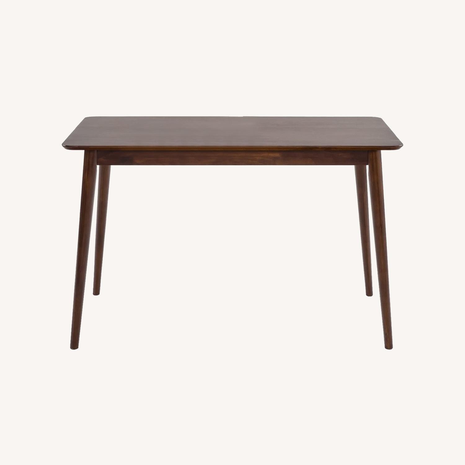 Mid Century Modern 47 Inch Solid Wood Table - AptDeco