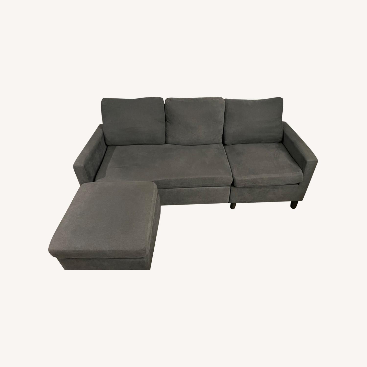Convertible Sectional Sofa Couch - image-0