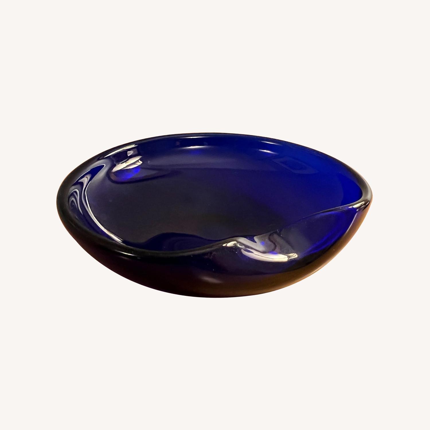 Elsa Peretti Tiffany Thumbprint Dish in Cobalt - image-0