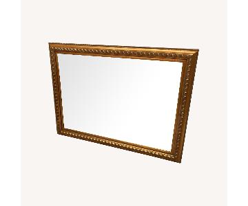Gold Frame Large Wall Mirror - AptDeco