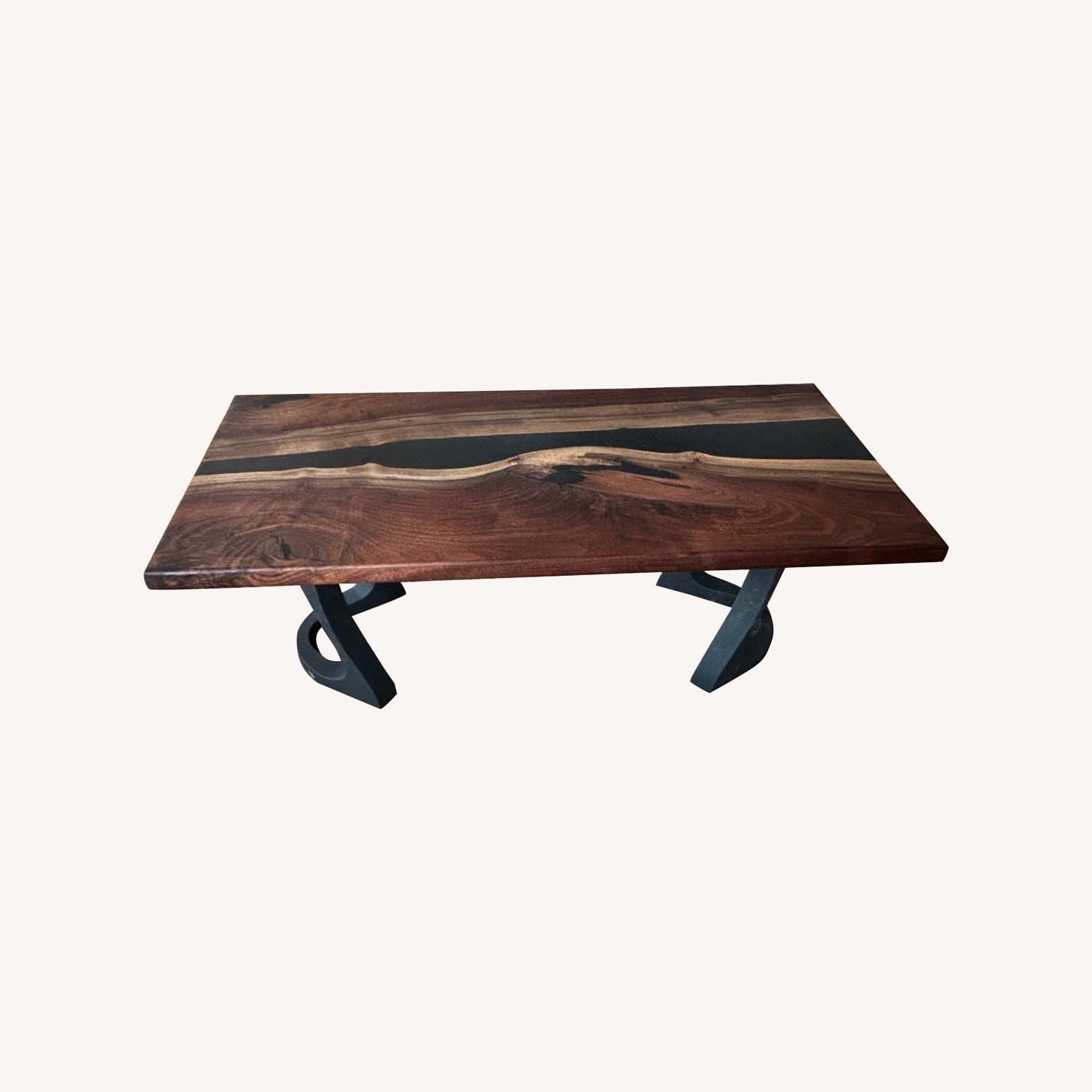 Custom Live Edge Wood Coffee Table - image-0