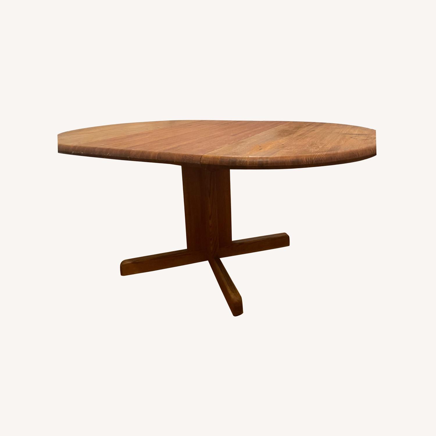 Custom MCM OAK Extendable Dining Table - image-0