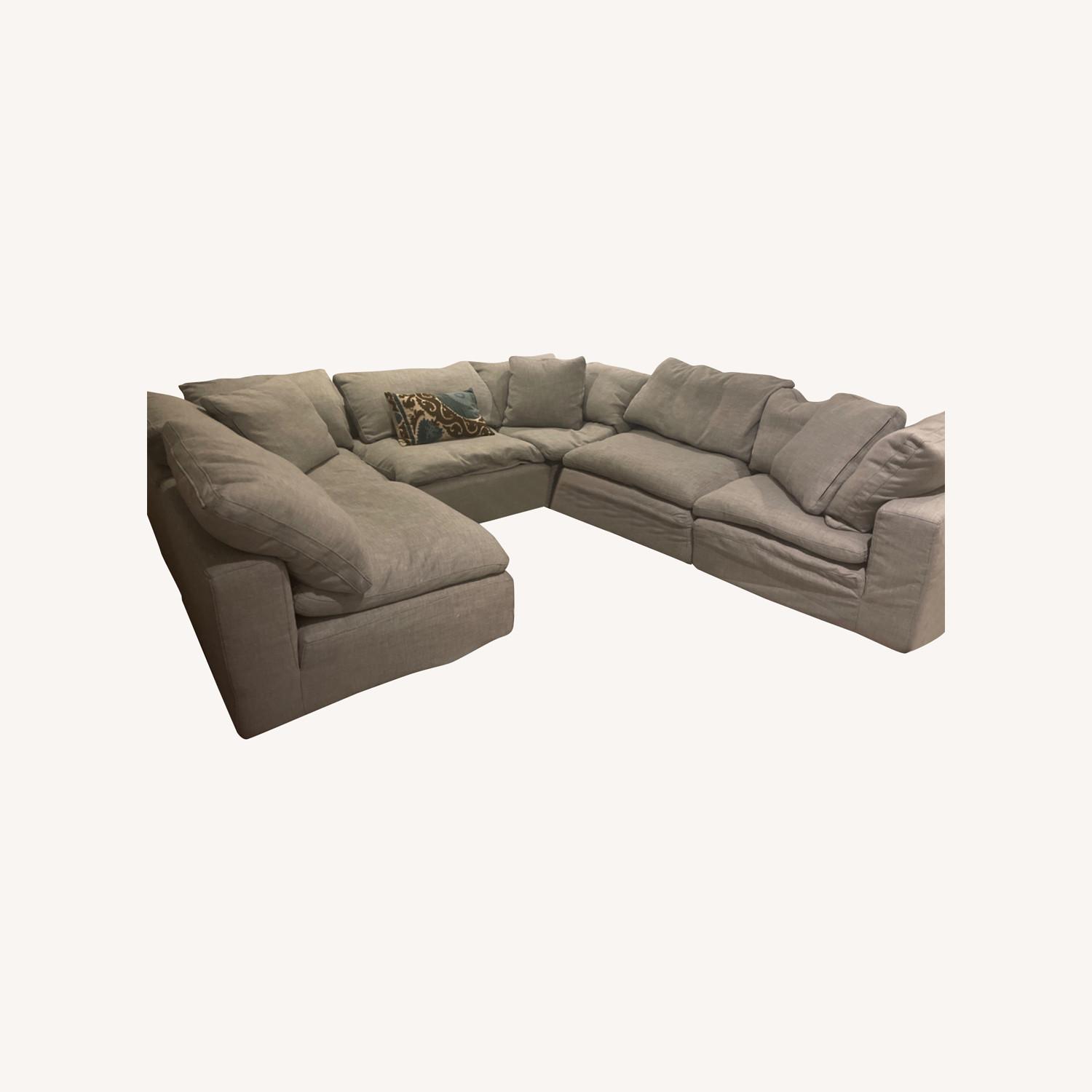 Restoration Hardware Cloud Sofa 6 Piece + Ottoman AptDeco