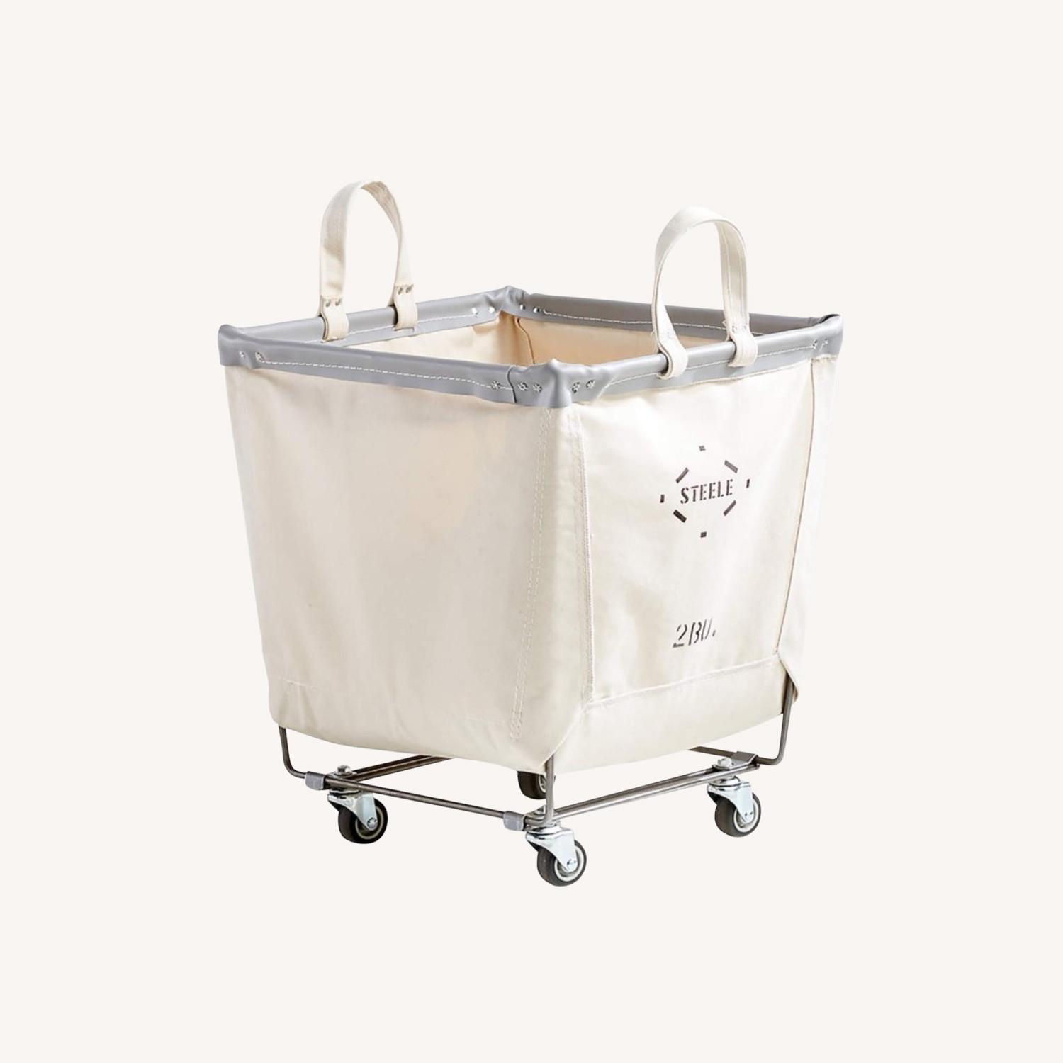 Steele Canvas Square Rolling Laundry Hamper - image-0