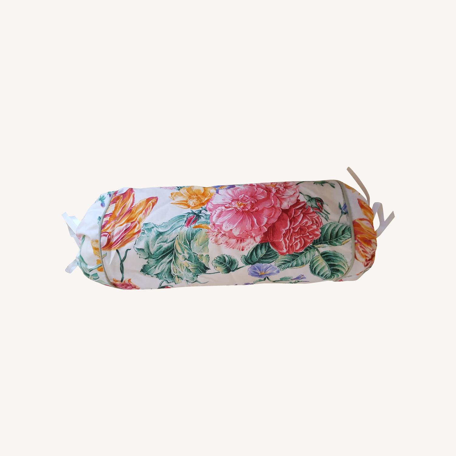Floral Bedskirt & Neckroll - Full Size - image-0