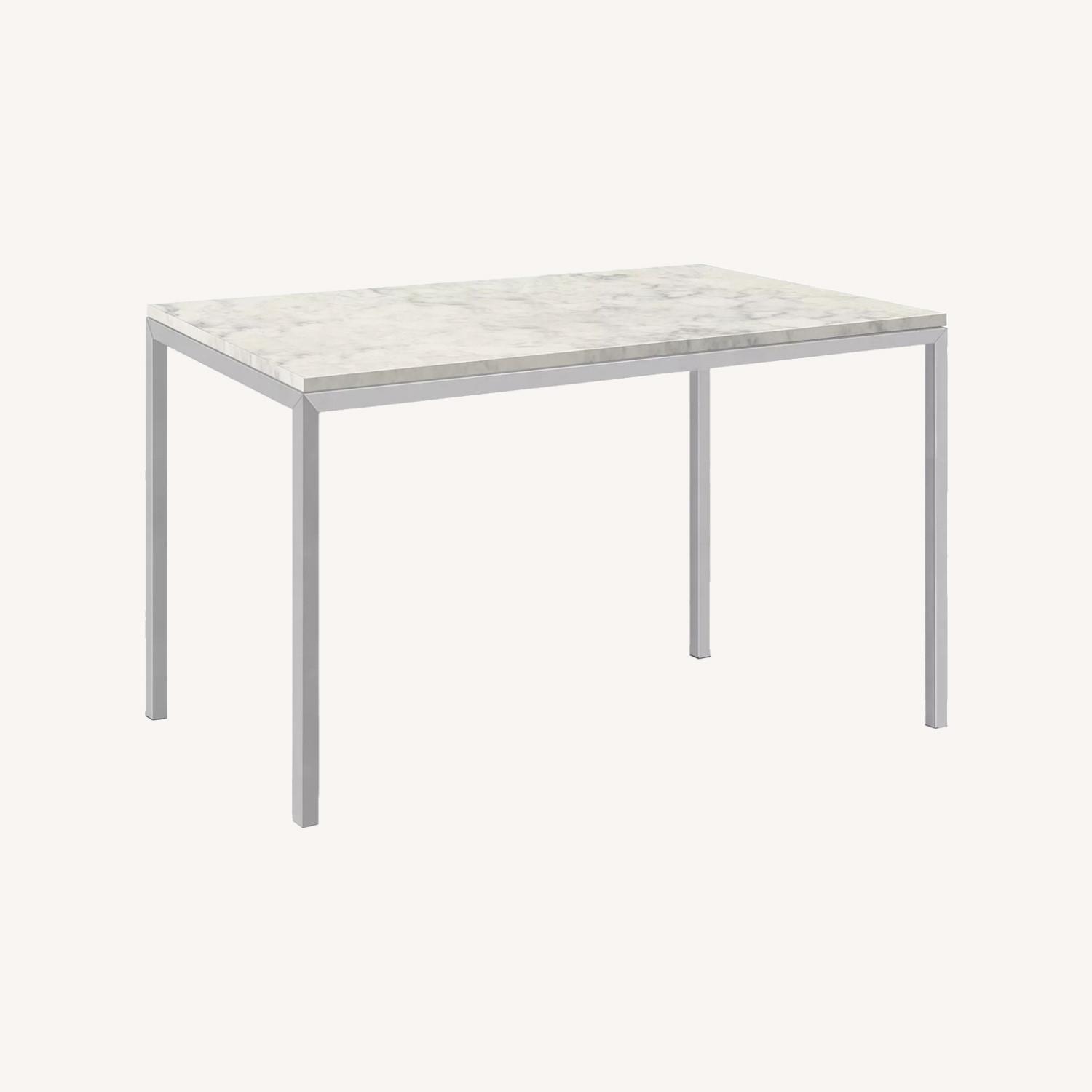 Room & Board Counter Height Marbled Quartz Table - image-0