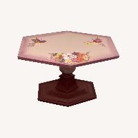 Vintage MCM Hexagon Accent Table