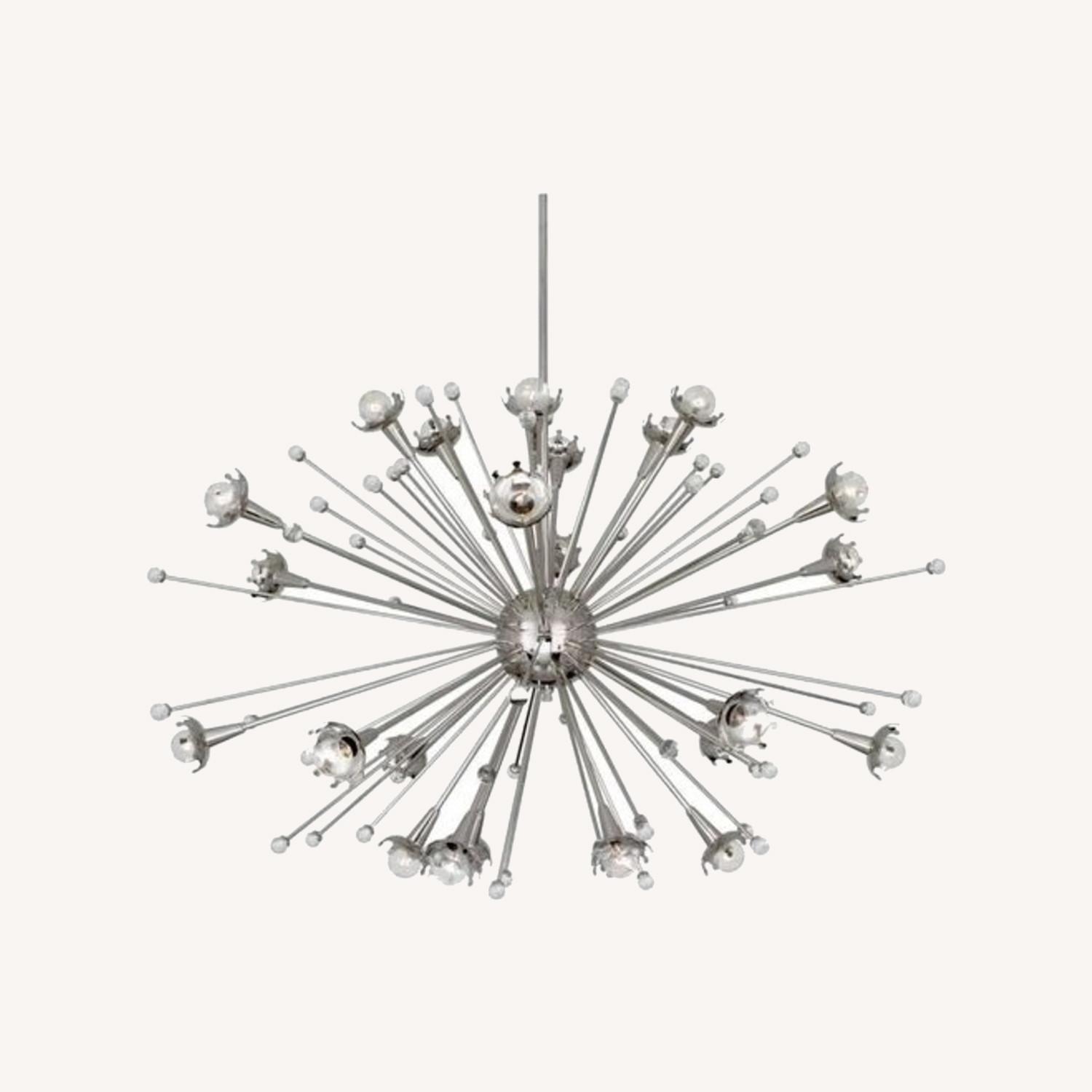Jonathan Adler Sputnik Polished Nickel Chandelier AptDeco