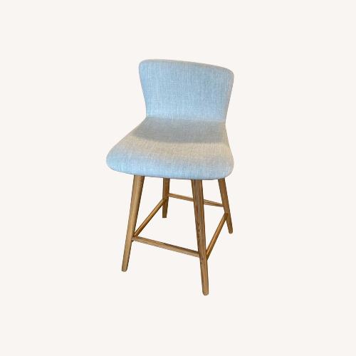 Used West Elm Boulder Swivel Counter Stools (Set of 2) for sale on AptDeco