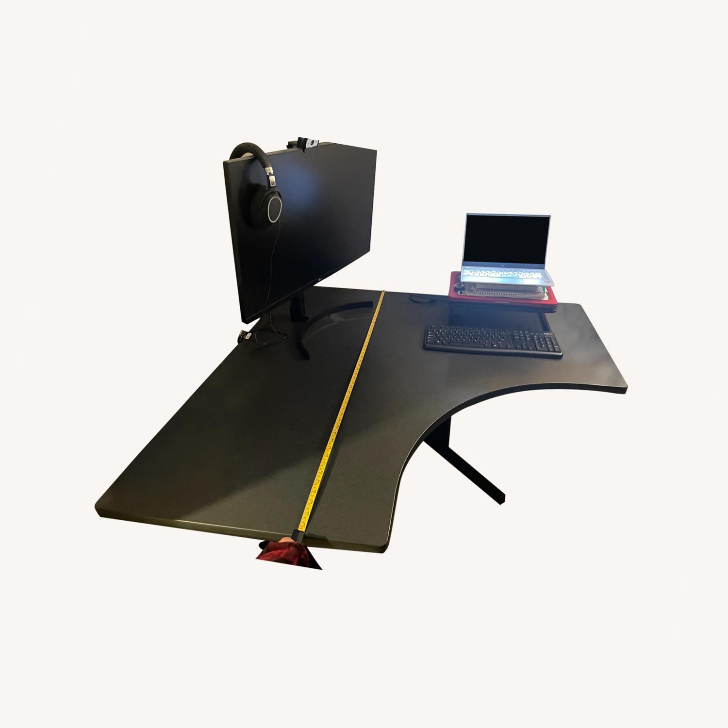 BDI Corner Curved Office Desk - image-0