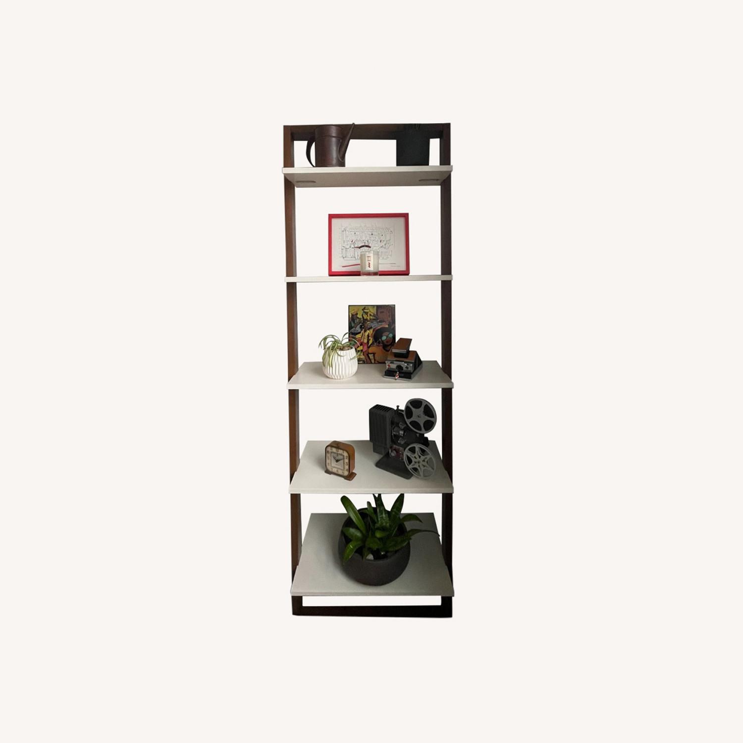 West Elm Leaning Ladder Bookshelf AptDeco